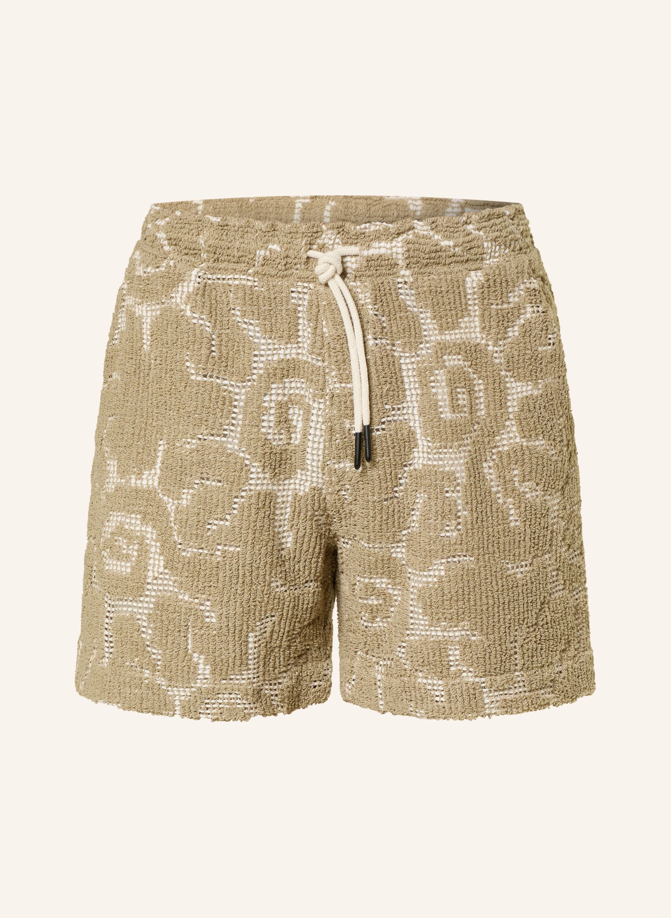 OAS Häkelshorts SUNERO PORTO: KHAKI / CREME