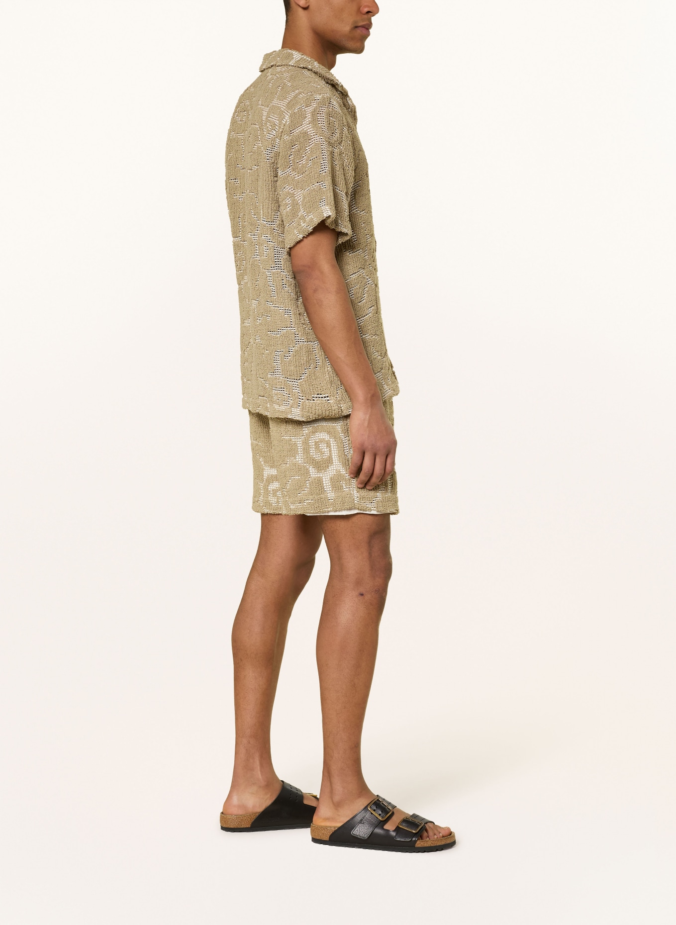 OAS Häkelshorts SUNERO PORTO: KHAKI / CREME