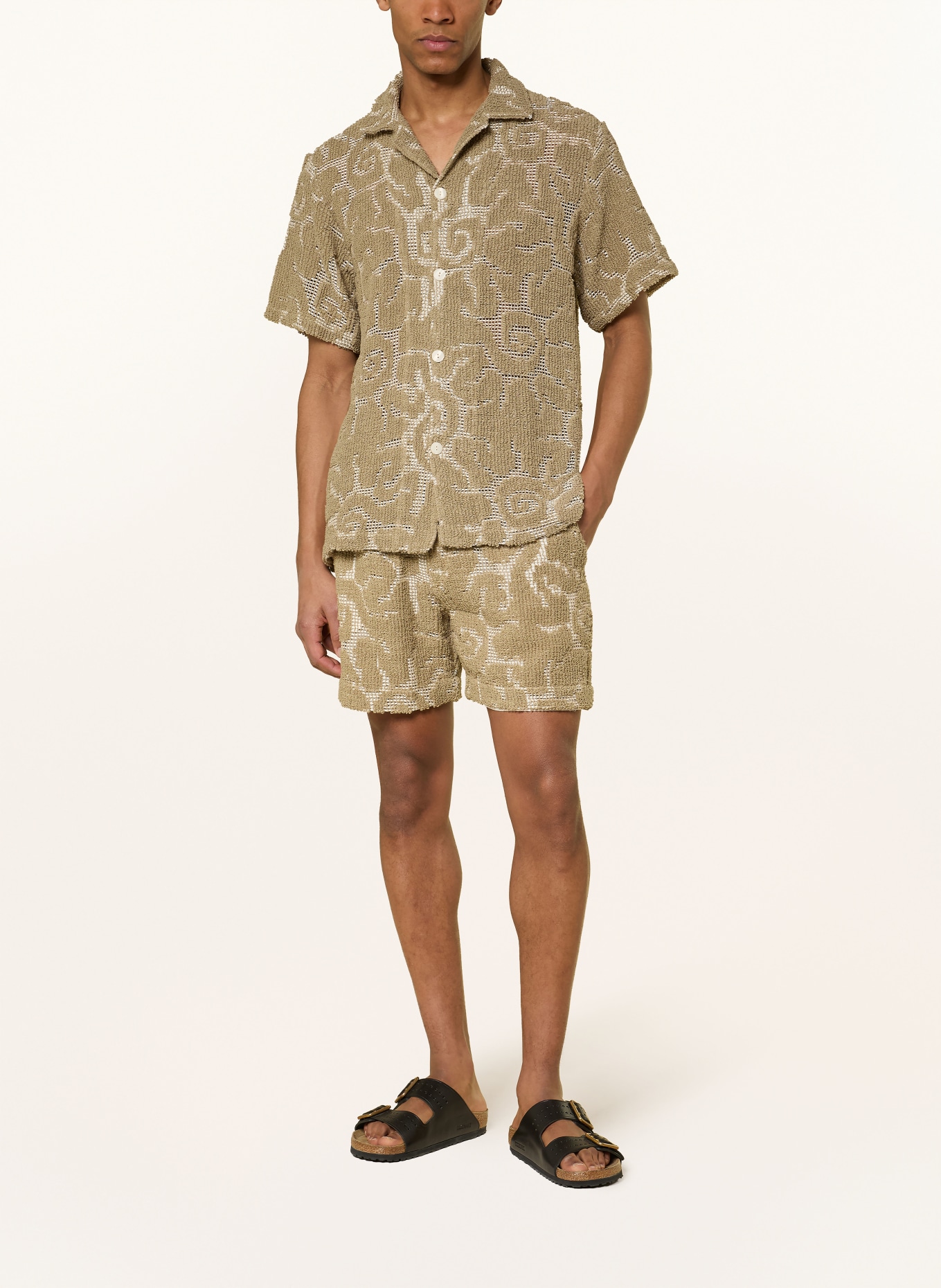 OAS Häkelhemd SUNERO Relaxed Fit: KHAKI / CREME