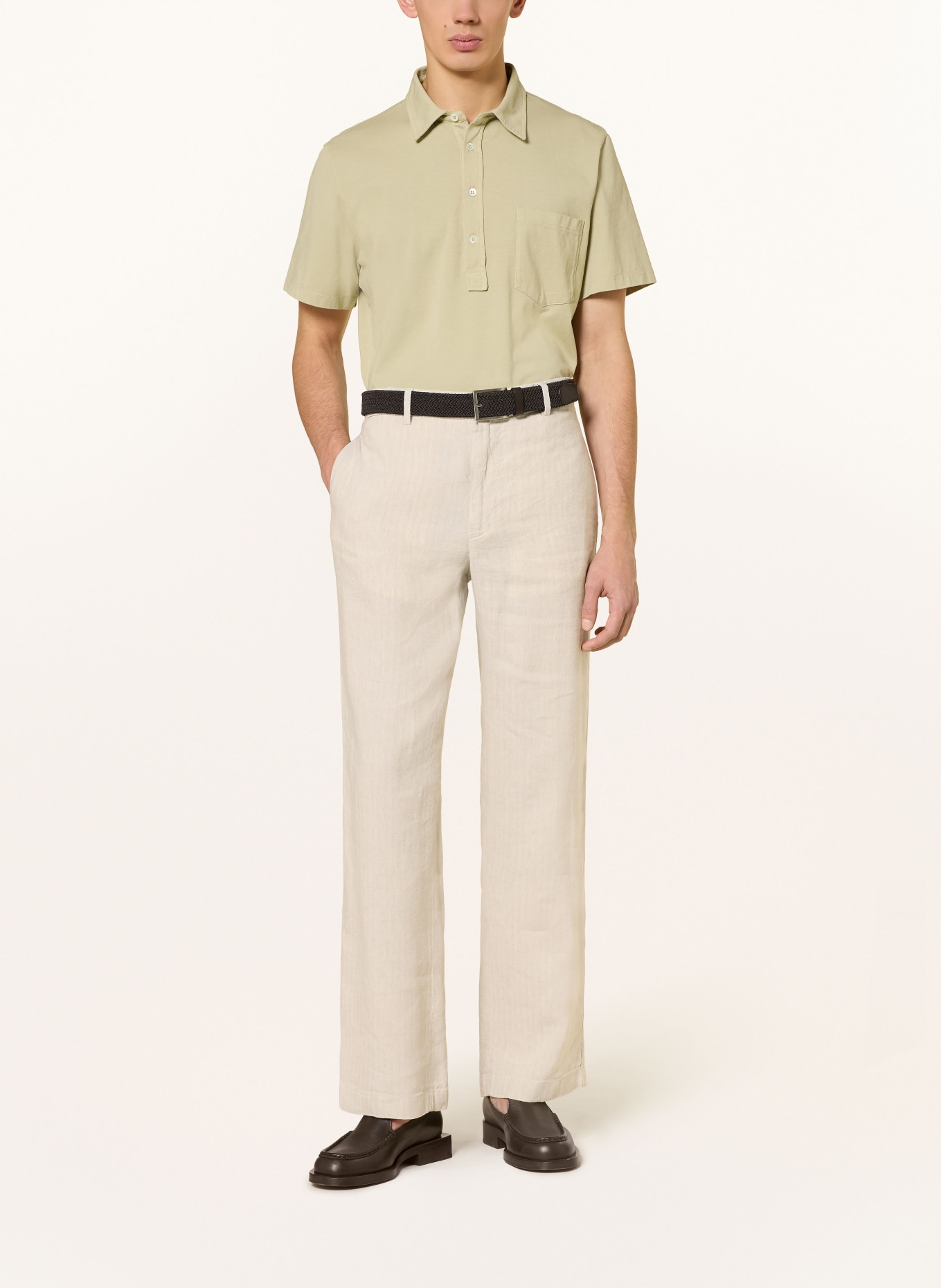 BARENA VENEZIA DELFO Regular Fit suit pants with linen: 538 PERLA