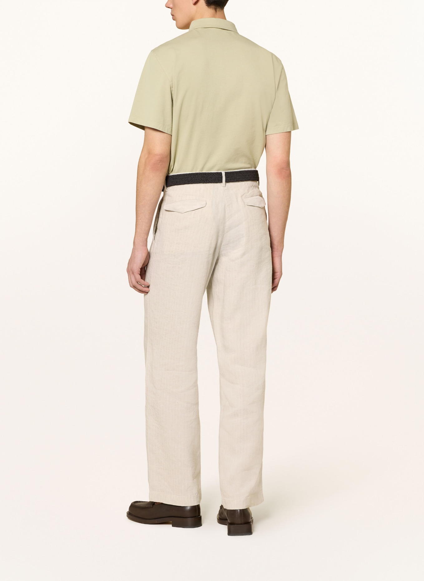 BARENA VENEZIA DELFO Regular Fit suit pants with linen: 538 PERLA