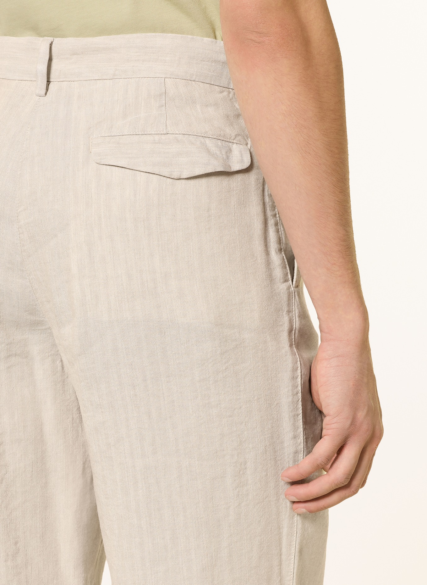 BARENA VENEZIA DELFO Regular Fit suit pants with linen: 538 PERLA