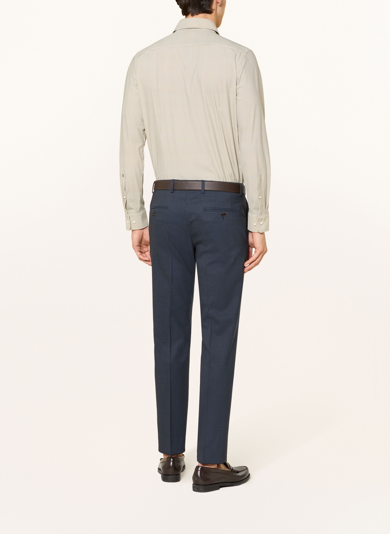 seidensticker Slim fit shirt: OLIVE / WHITE