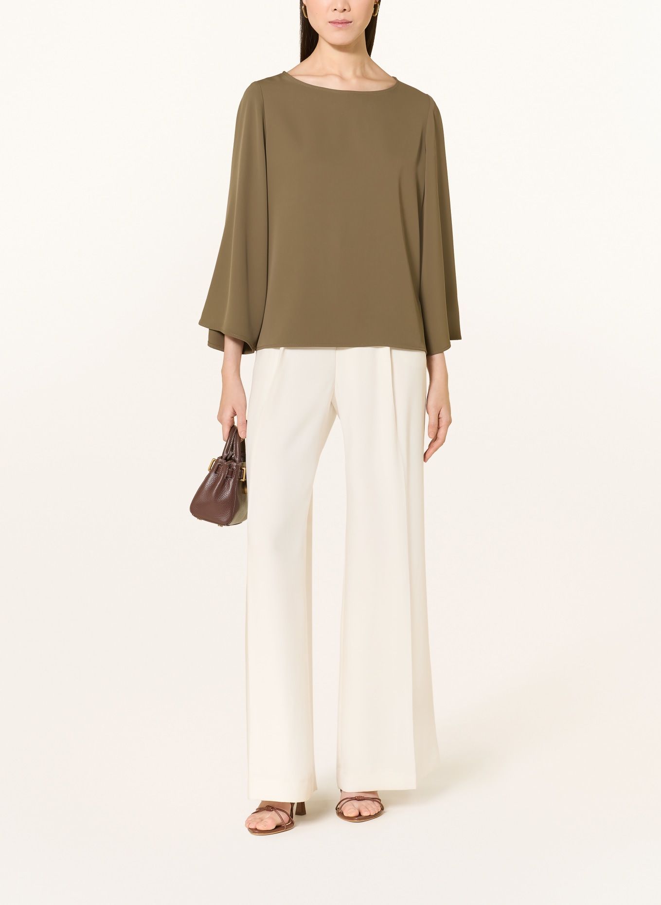 comma Chemisier à manches 3/4: VERT