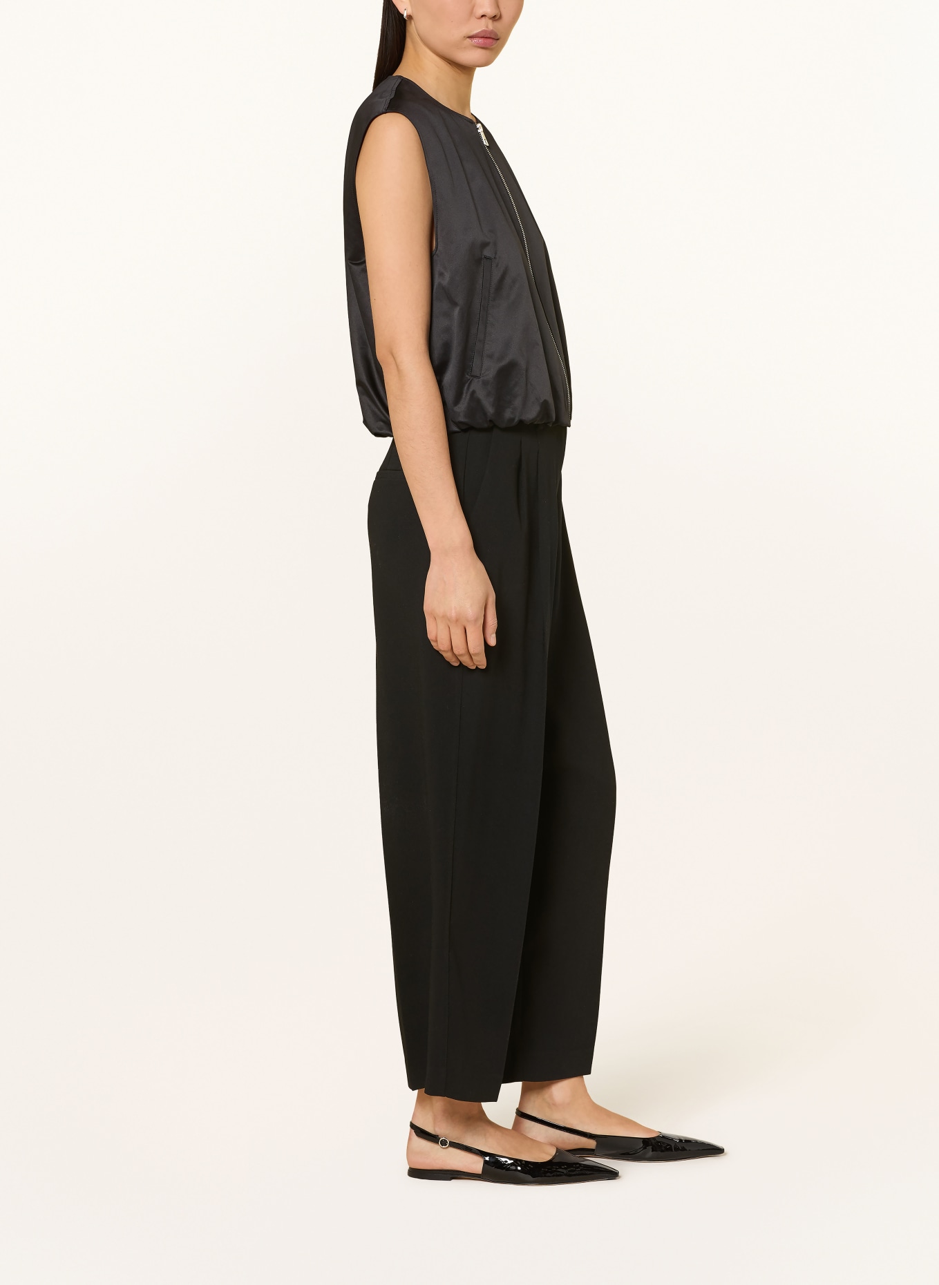 comma 7/8 pants: BLACK