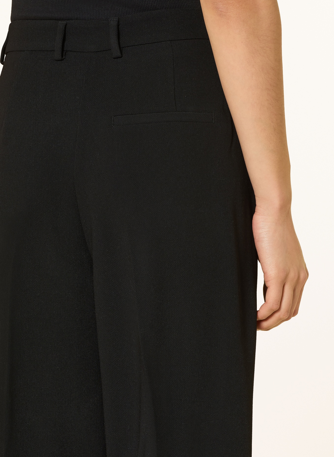 comma 7/8 pants: BLACK