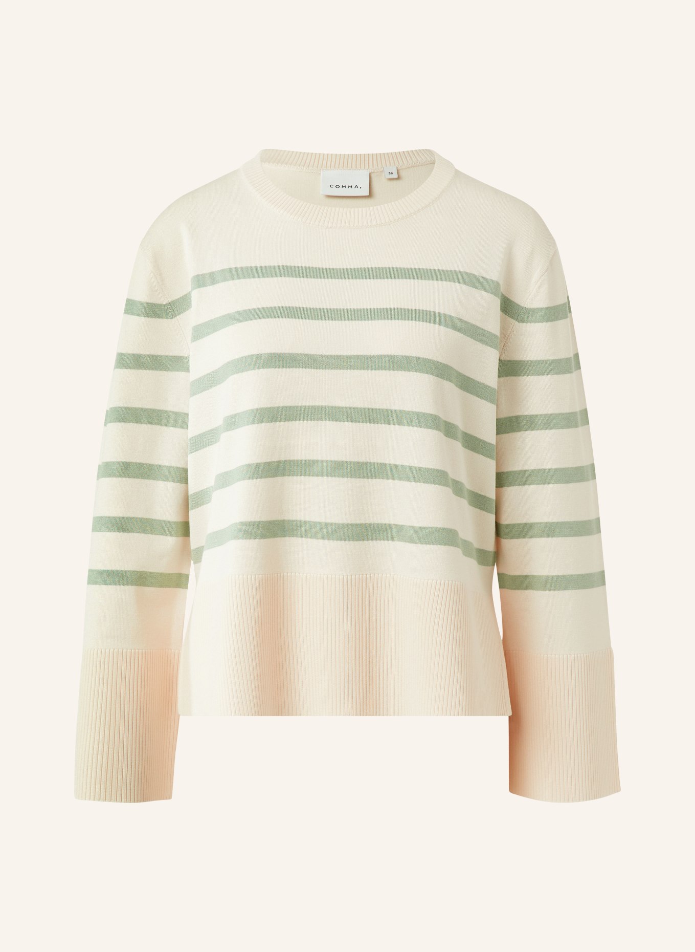 comma svetr: KRÉMOVÁ / PETROLEJOVÁ