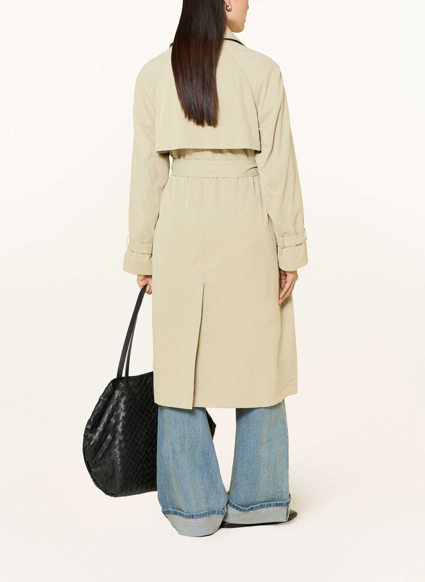 comma trenchcoat: SVĚTLE ZELENÁ