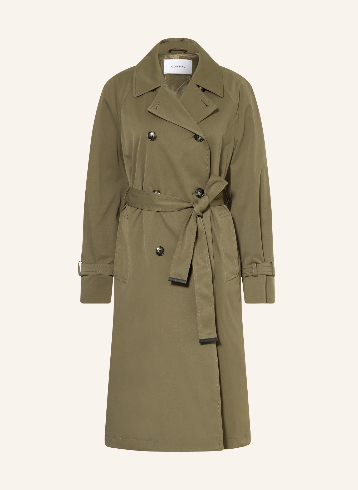 comma trenchcoat: KHAKI
