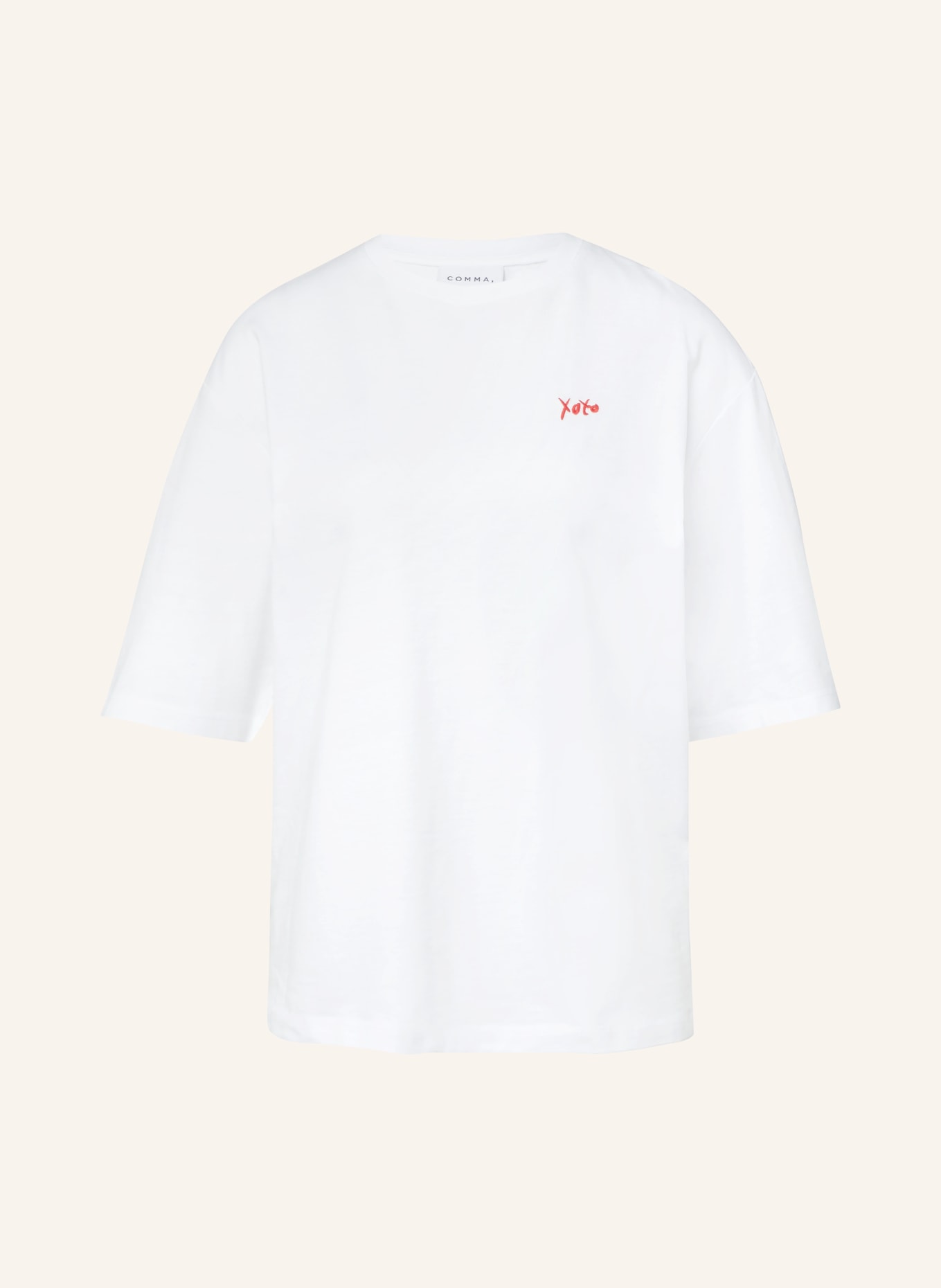 comma tričko: BÍLÁ