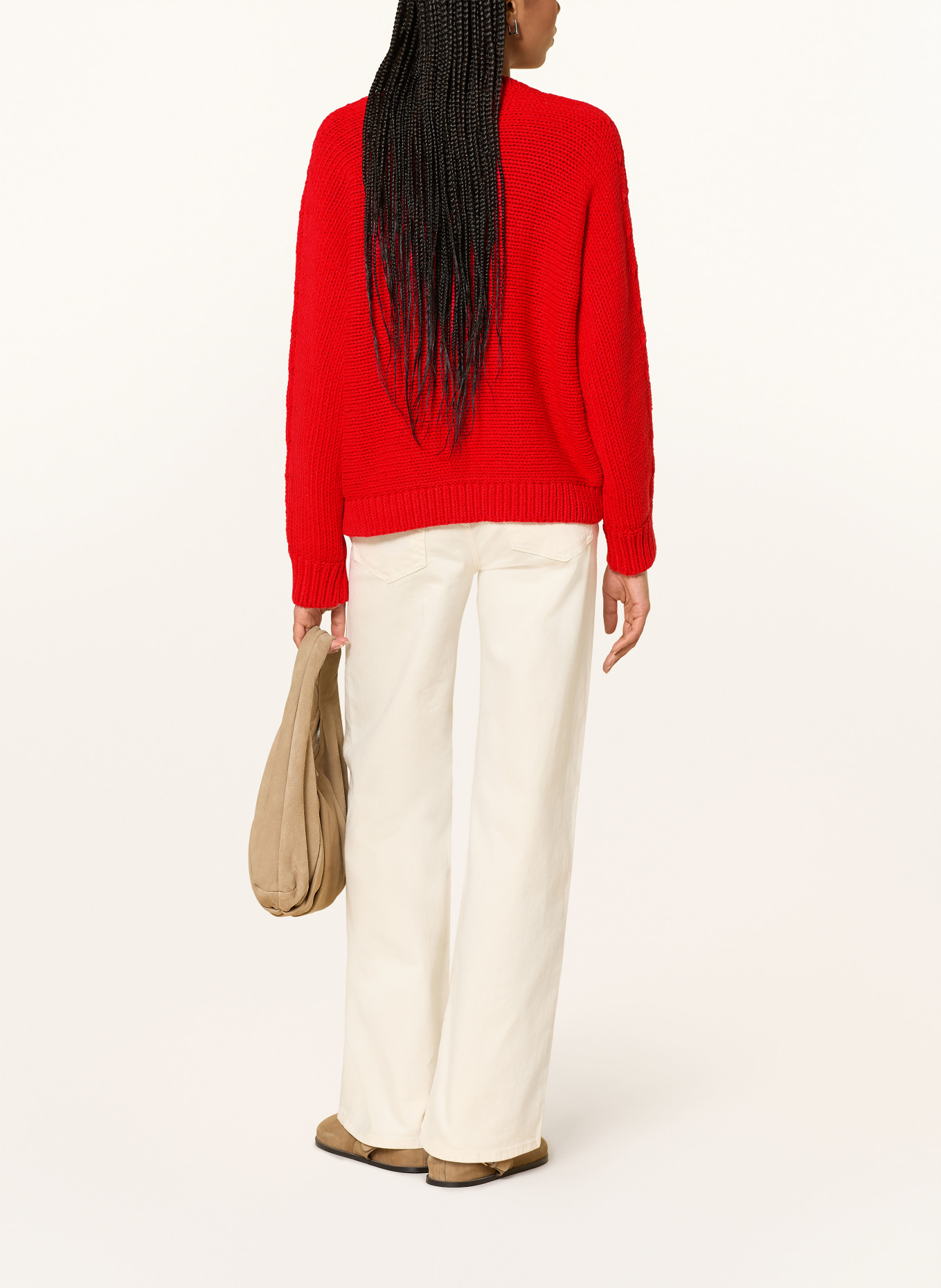 comma svetr: ČERVENÁ / BÍLÁ