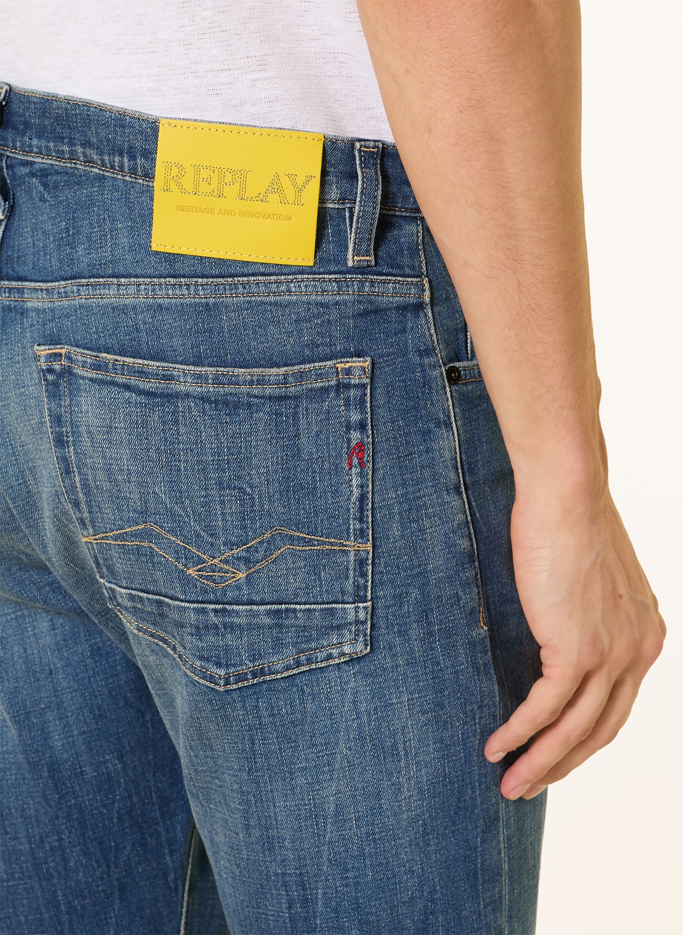 REPLAY Jeans Straight Fit: 009 MEDIUM BLUE