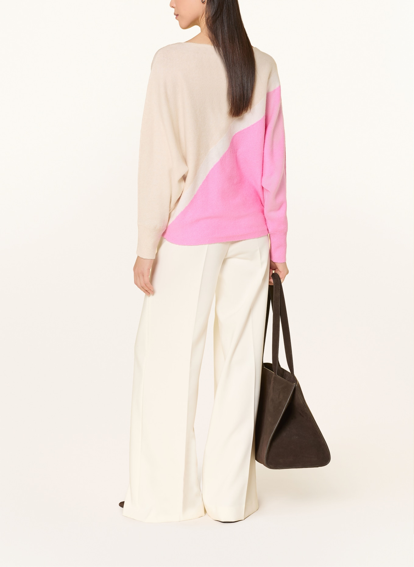 s.Oliver BLACK LABEL svetr: BÉŽOVÁ / KRÉMOVÁ / RŮŽOVÁ