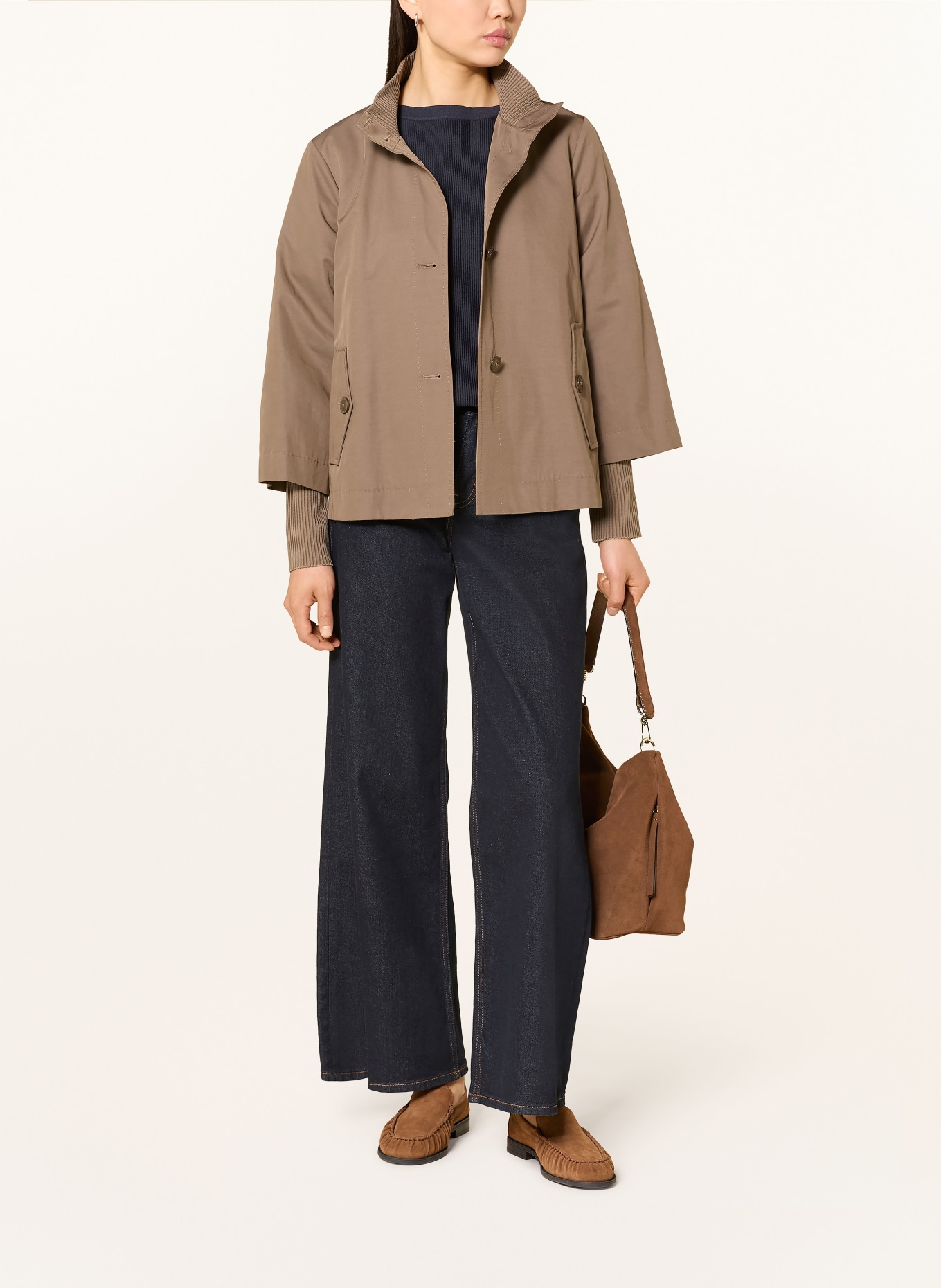 s.Oliver BLACK LABEL bunda: HNĚDÁ