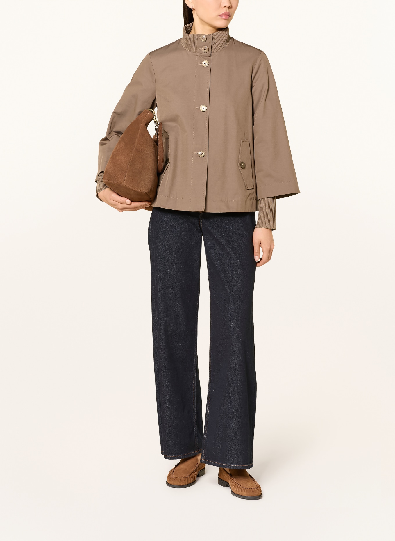 s.Oliver BLACK LABEL bunda: HNĚDÁ