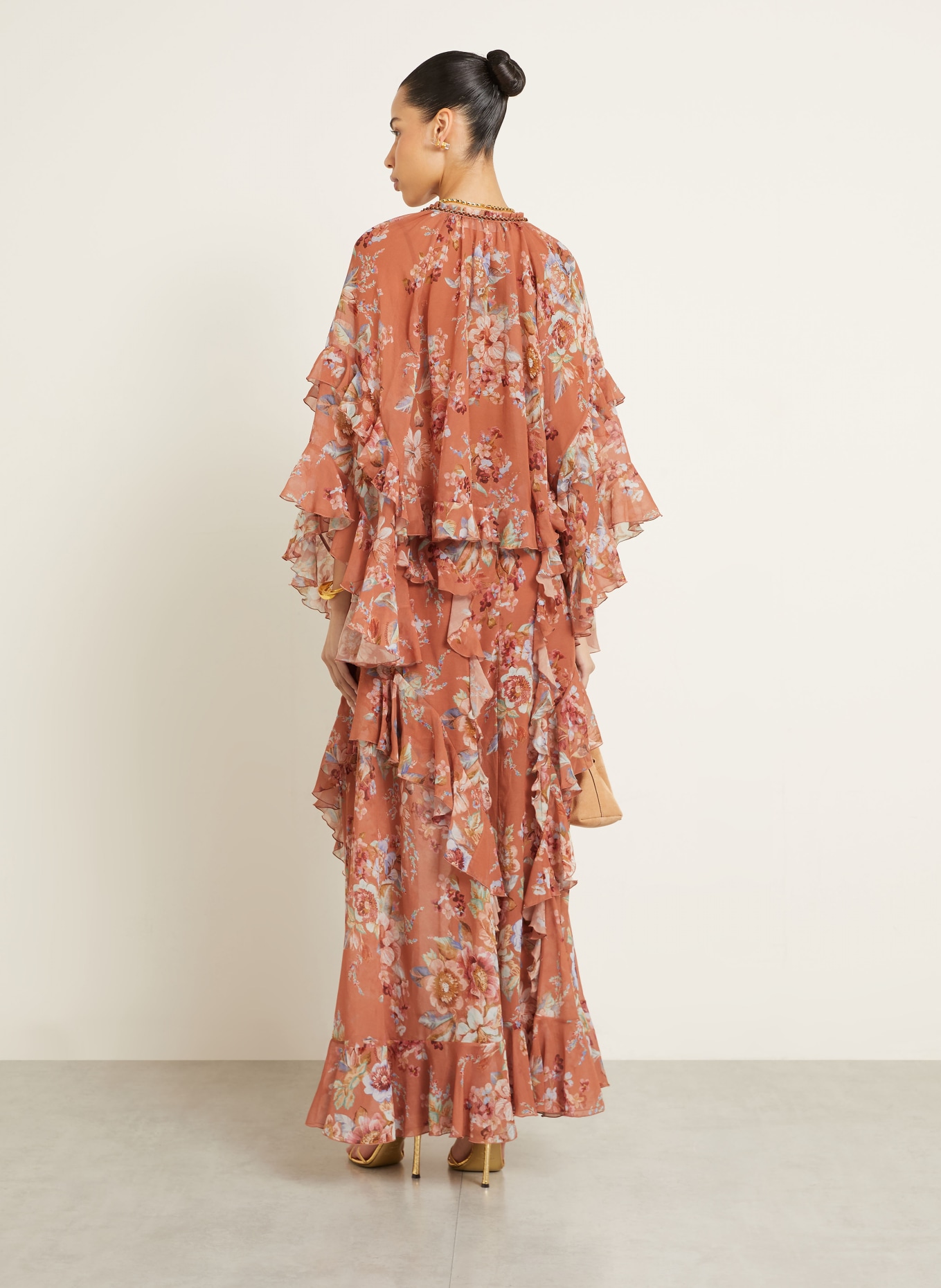 ZIMMERMANN Sukně AWAKEN s volány: HNĚDÁ / ČERVENÁ / MODRÁ