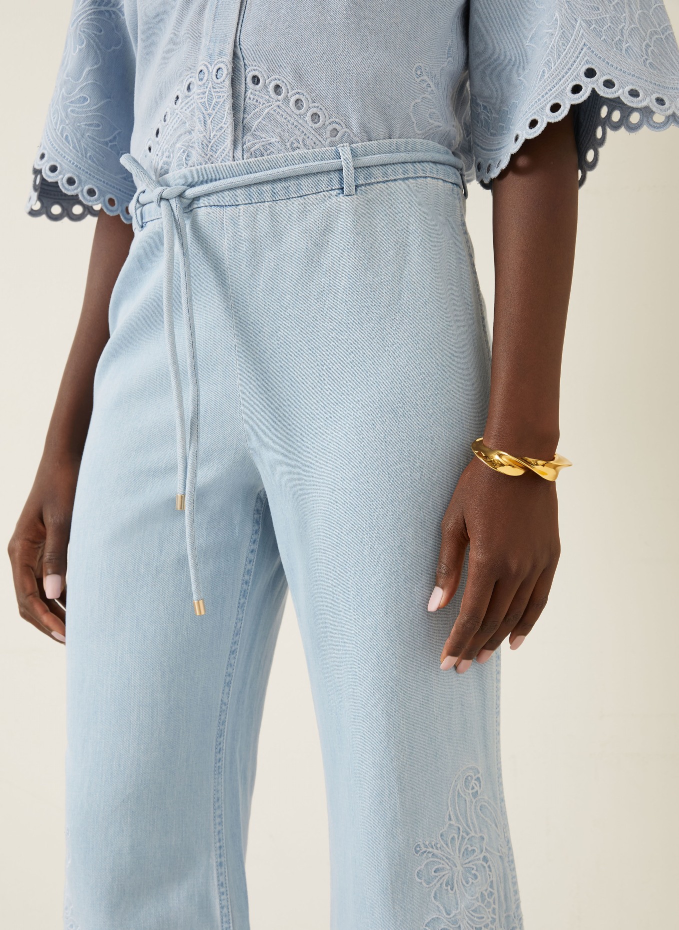 ZIMMERMANN Cropped Jeans: ICESTM Ice Storm