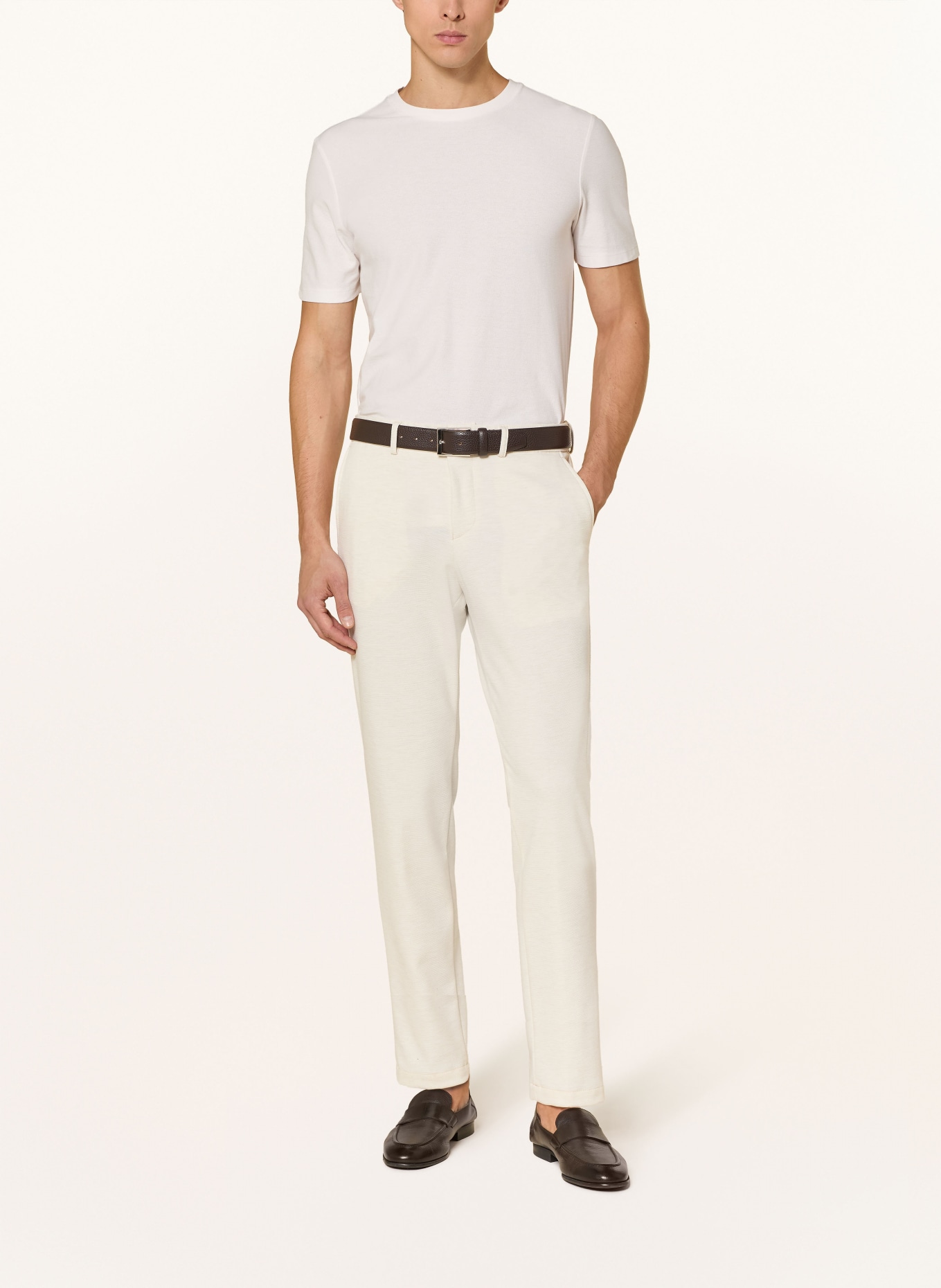 BOSS Anzughose GENIUS Slim Fit aus Jersey: 131 Open White