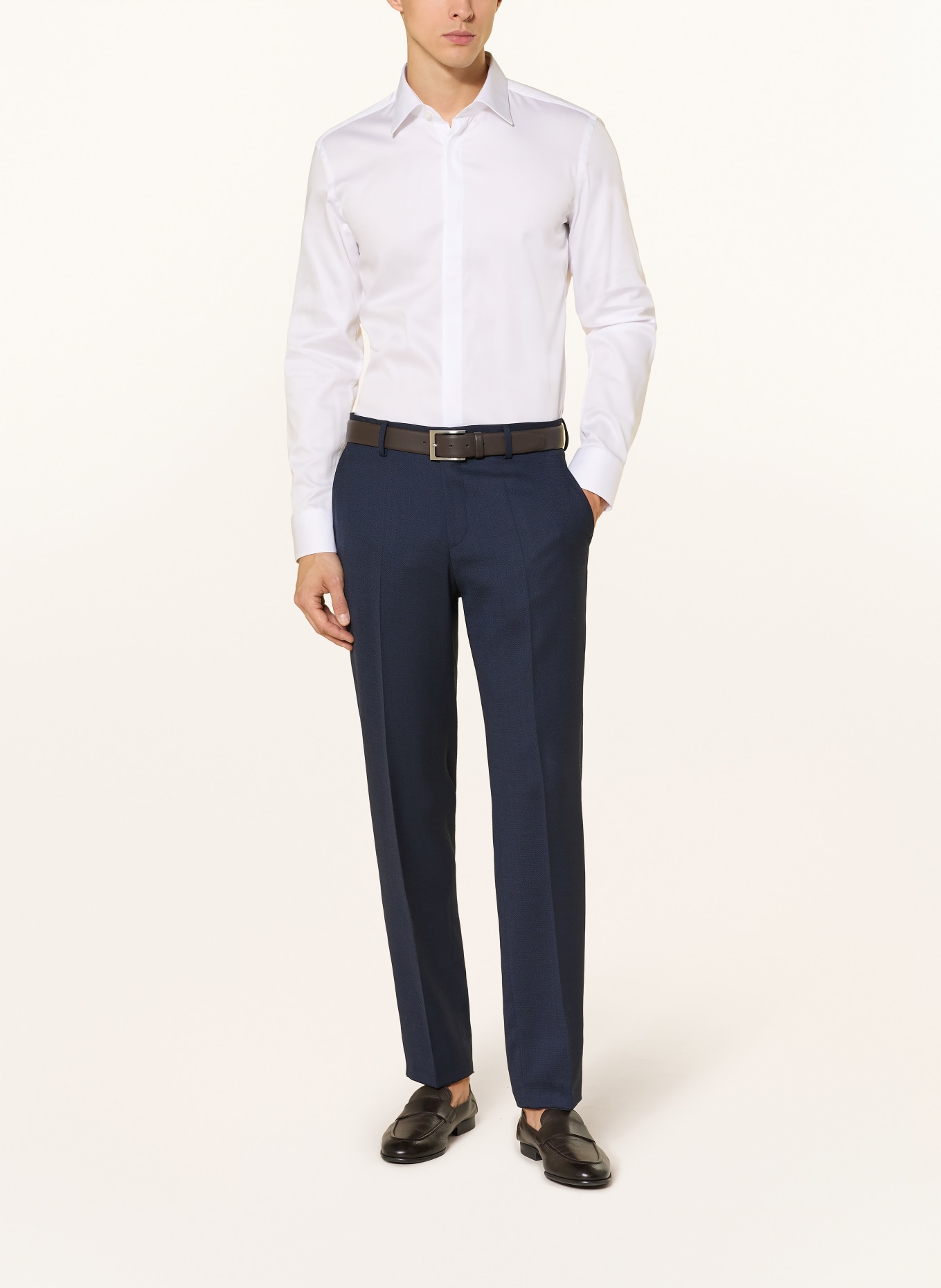 BOSS Hemd HANK Slim Fit: WEISS