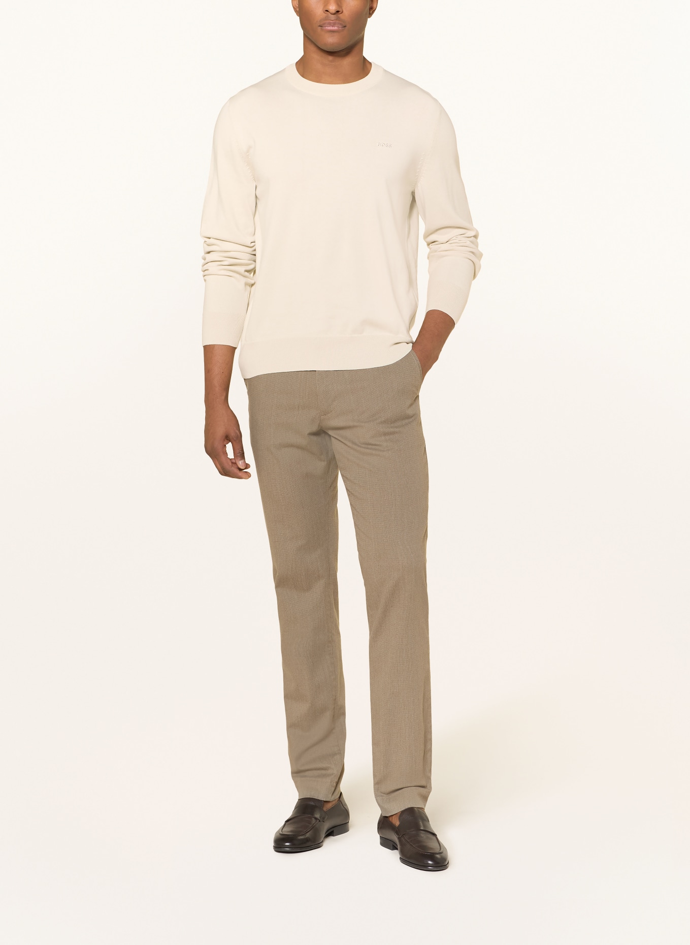 BOSS Sweter UPACAS: KREMOWY