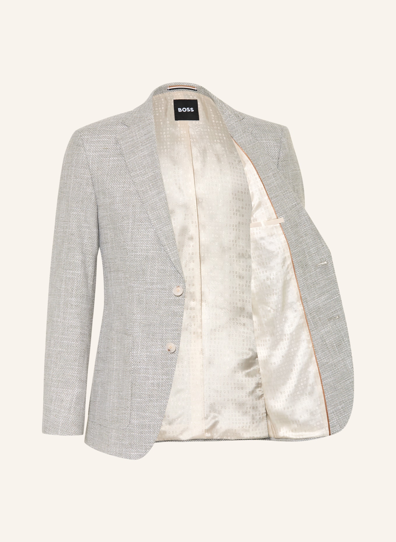 BOSS Veste HUTSON Coupe classique: KAKI / BLANC