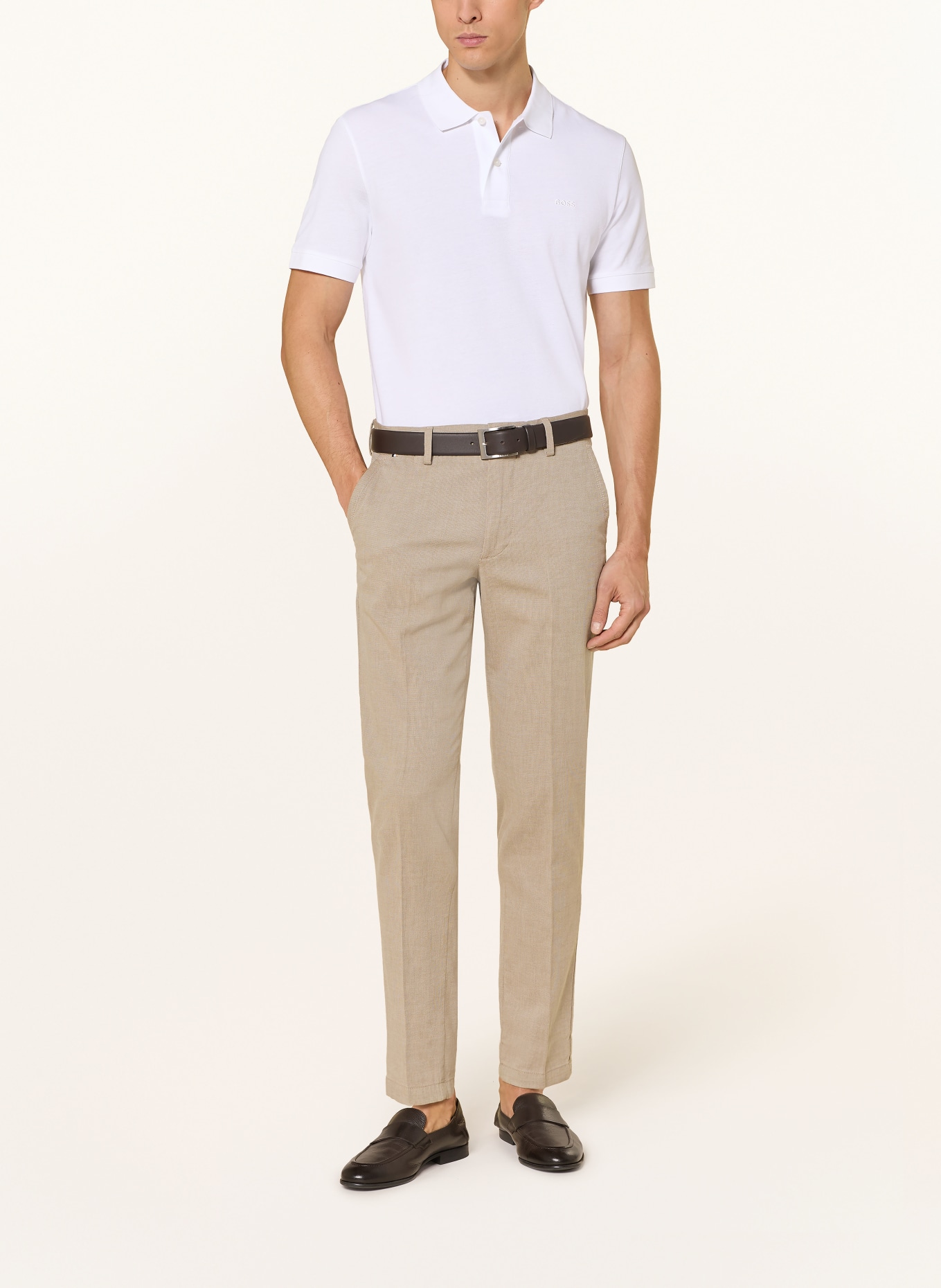 BOSS Piqué poloshirt PALLAS Regular Fit: WIT