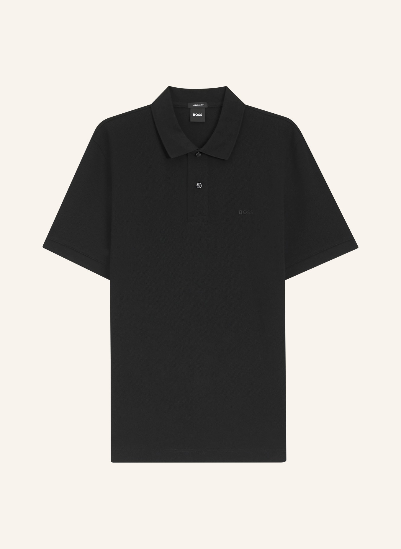 BOSS Piqué-Poloshirt PALLAS Regular Fit: SCHWARZ
