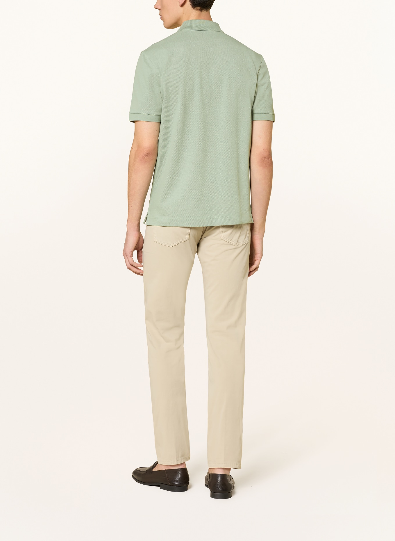 BOSS Piqué-Poloshirt PALLAS Regular Fit: HELLGRÜN