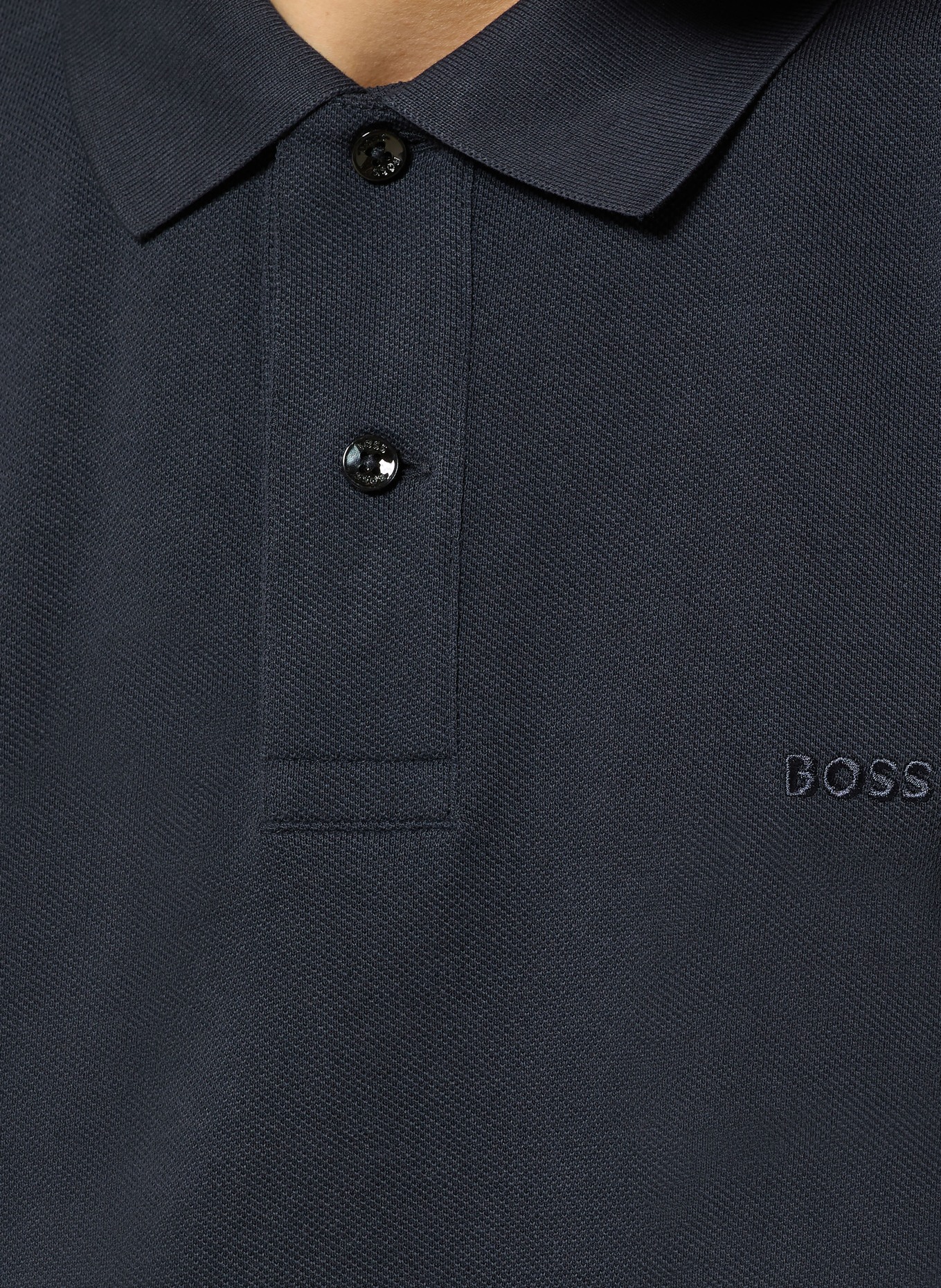 BOSS Piqué-Poloshirt PALLAS Regular Fit: SCHWARZ