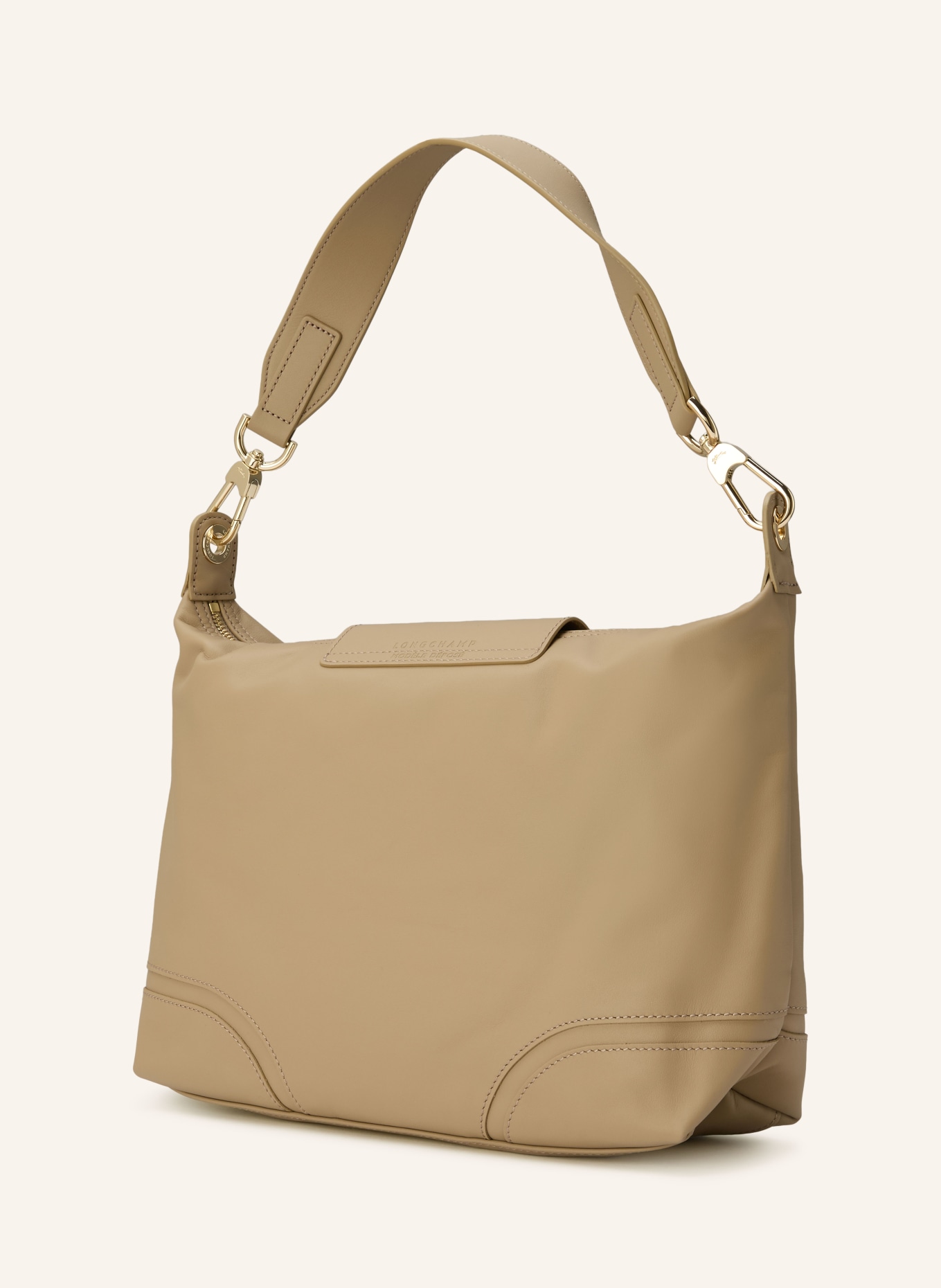 LONGCHAMP Schultertasche LE PLIAGE XTRA: HELLBRAUN / GOLD