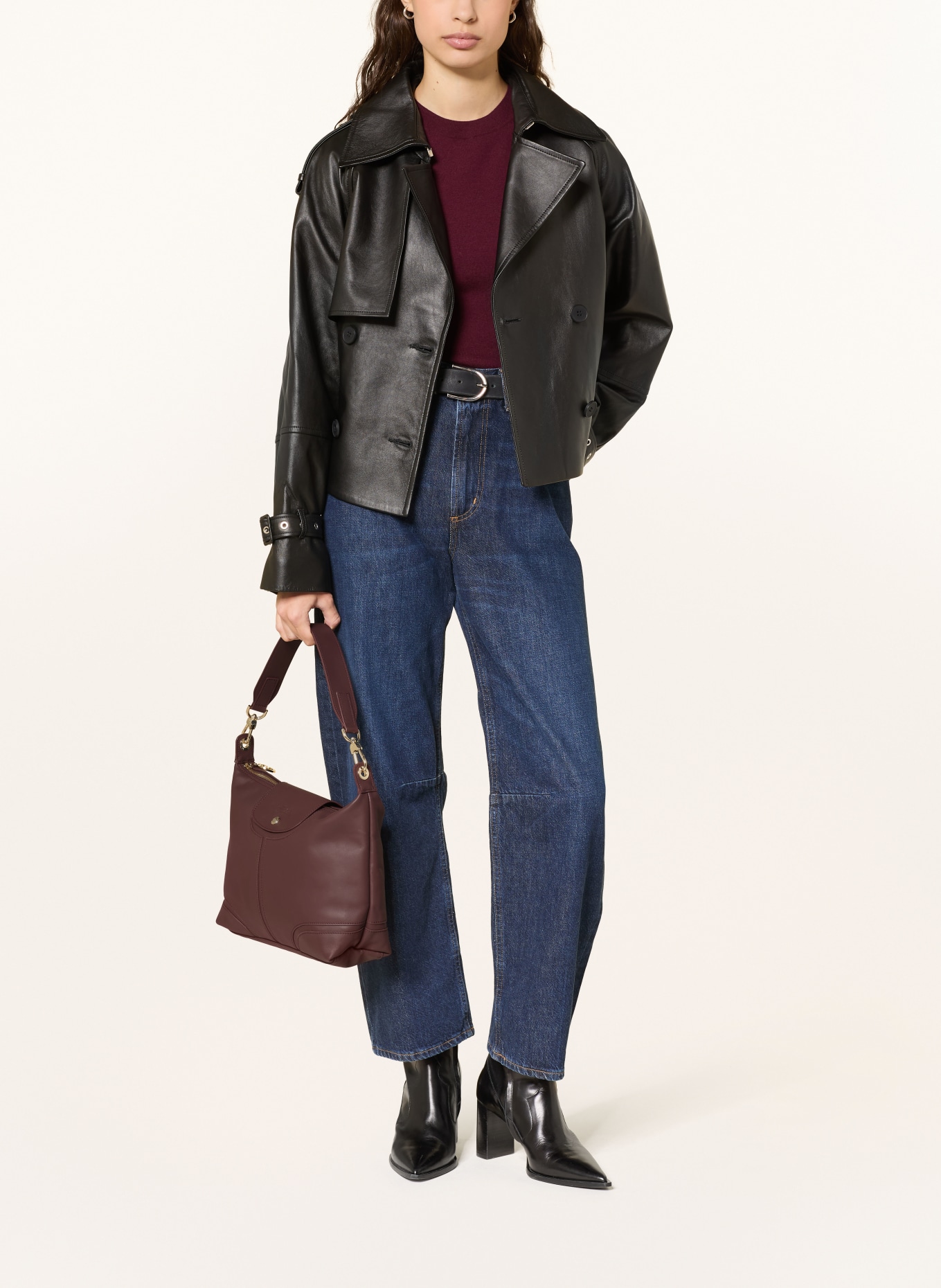 LONGCHAMP Schultertasche LE PLIAGE XTRA: DUNKELROT