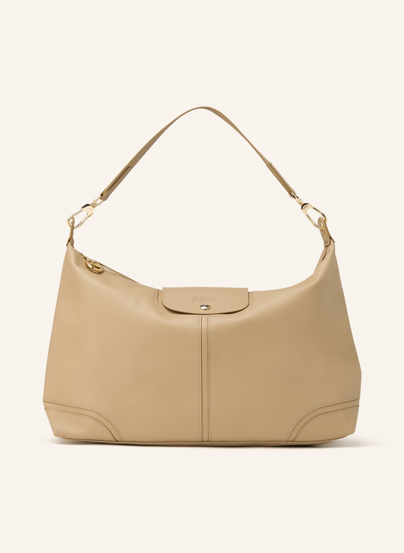 LONGCHAMP Schultertasche LE PLIAGE XTRA: BEIGE / GOLD