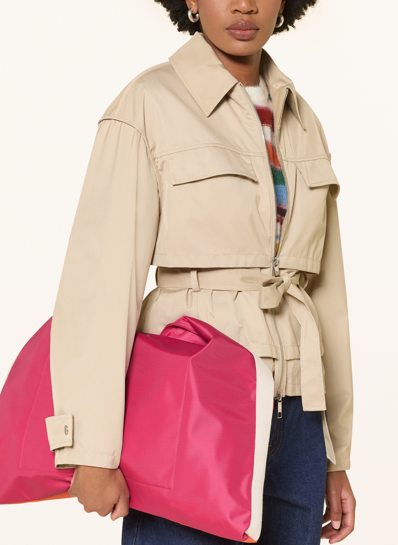 LONGCHAMP Shopper RE-PLAY: ORANGE / PINK