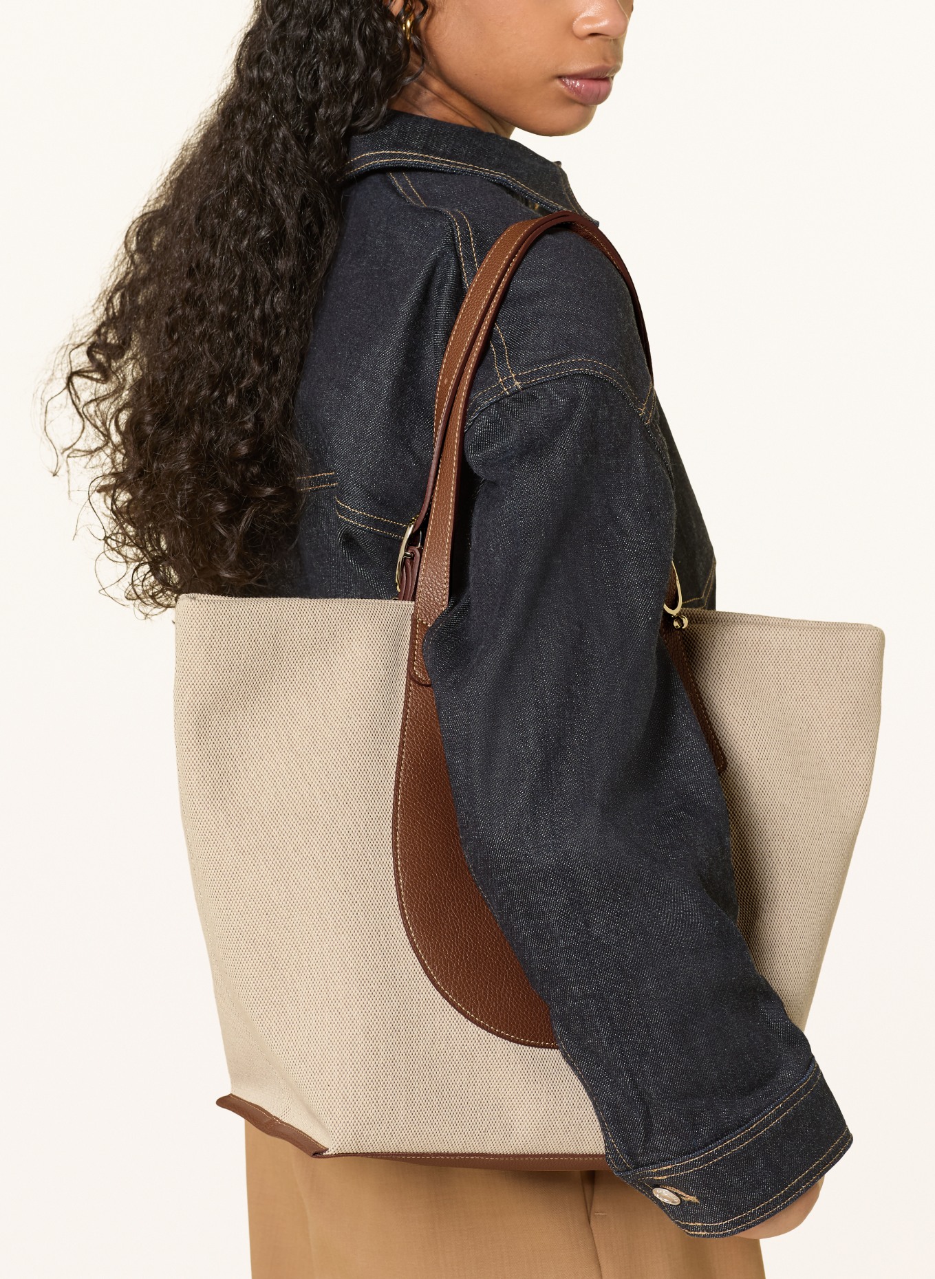 LONGCHAMP Shopper COMPLICE: CAMEL / BRAUN