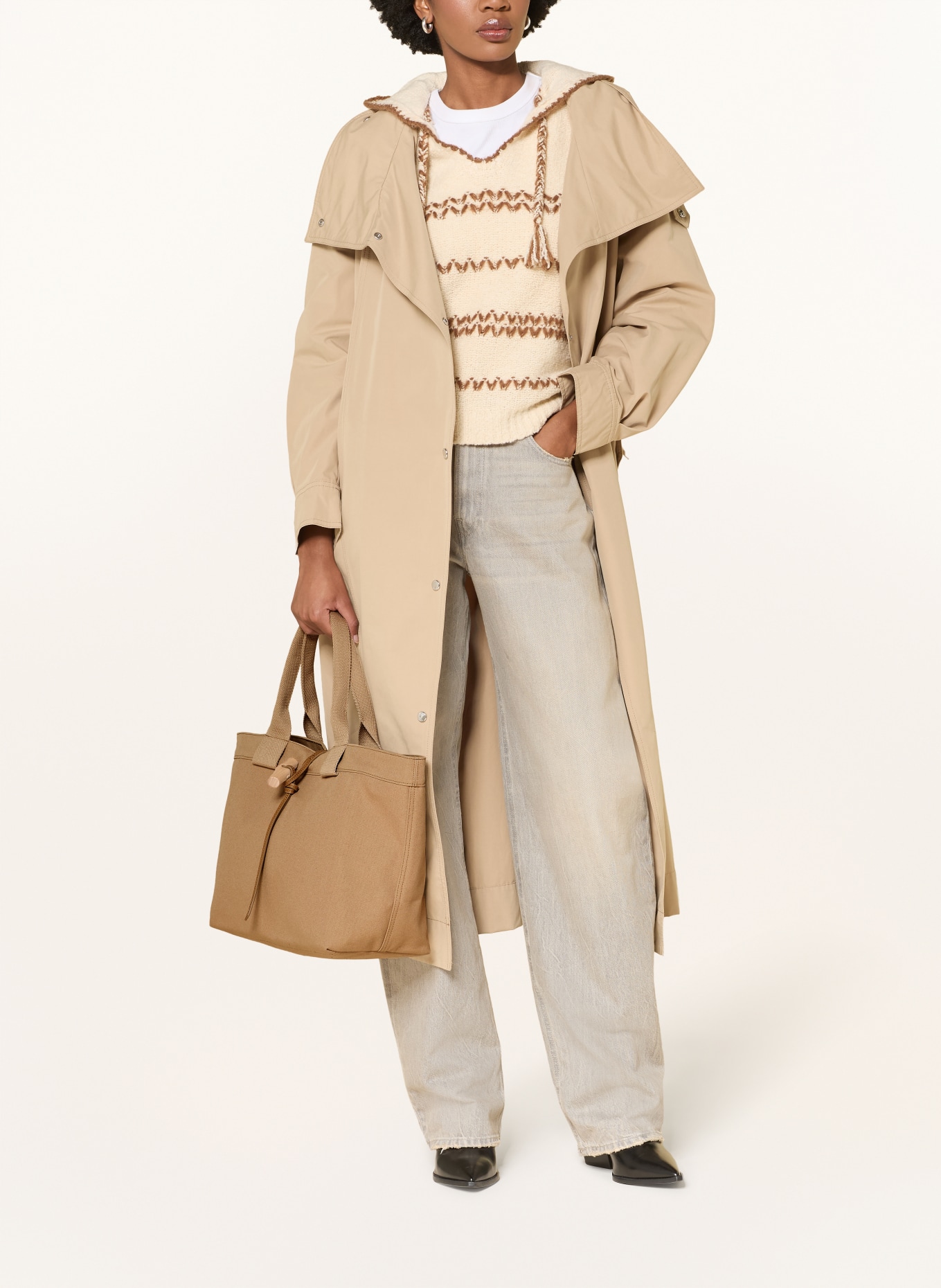 LONGCHAMP Shopper LE ROSEAU LARGE: CAMEL