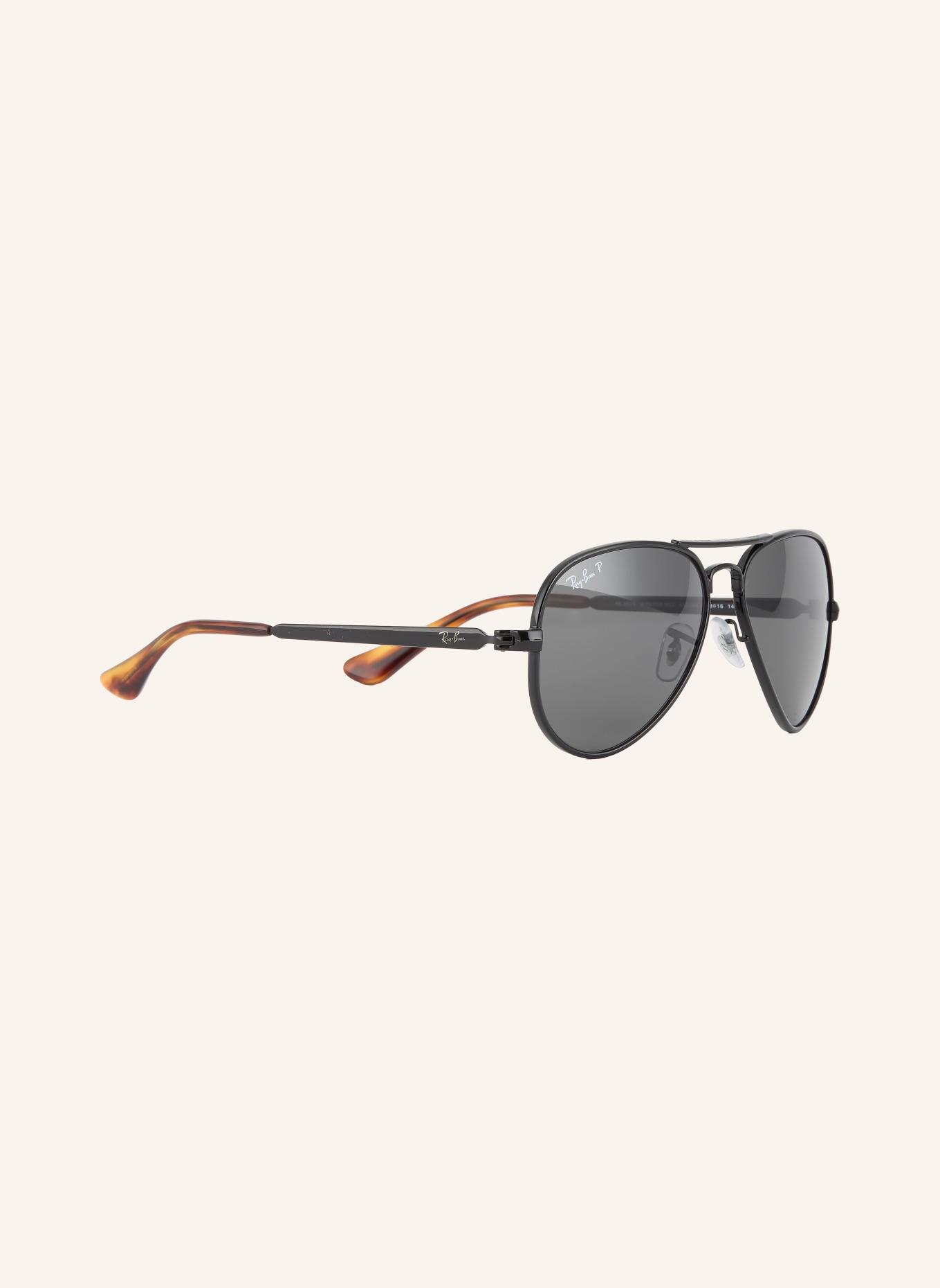Ray-Ban Sonnenbrille RB3925: SCHWARZ/ DUNKELGRAU POLARISIERT