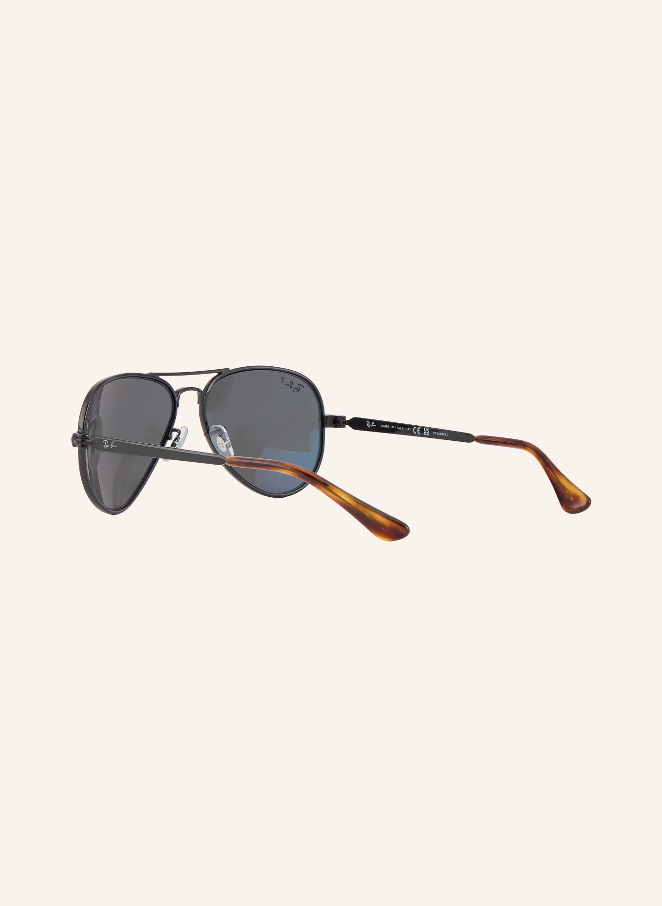 Ray-Ban Sonnenbrille RB3925: SCHWARZ/ DUNKELGRAU POLARISIERT