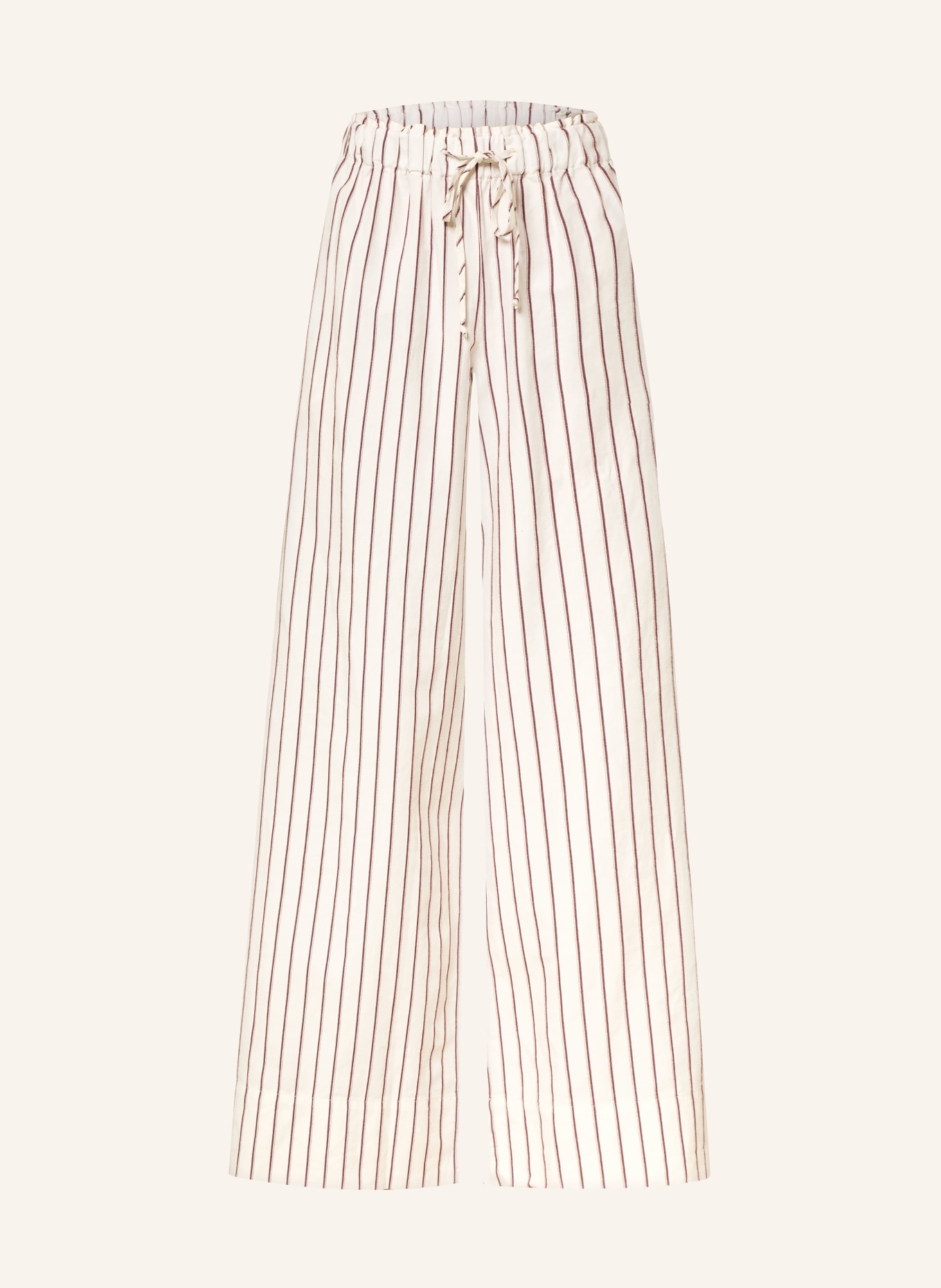 MRS & HUGS Marlenehose: offwhite/brown