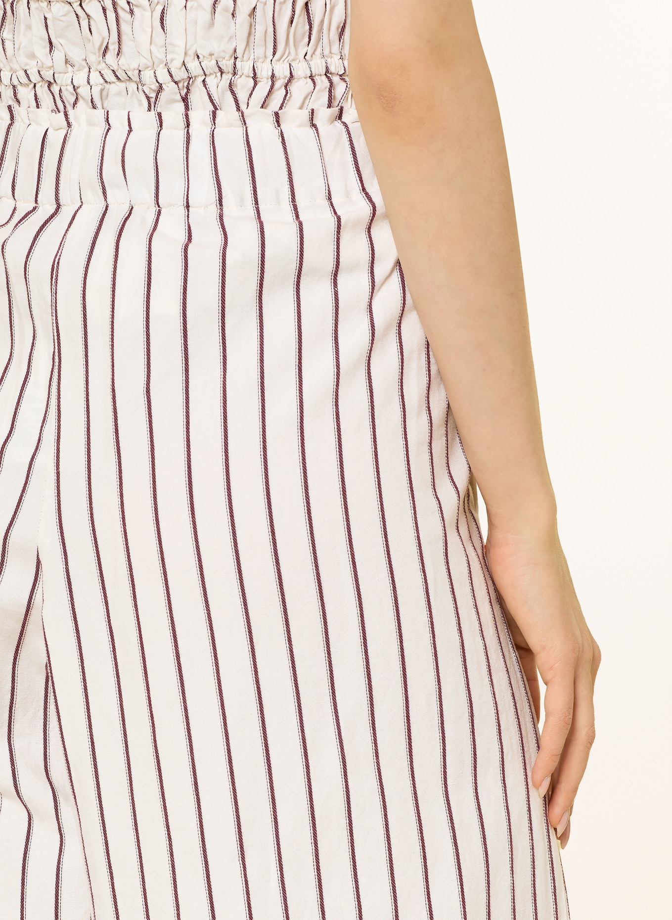 MRS & HUGS Marlenehose: offwhite/brown