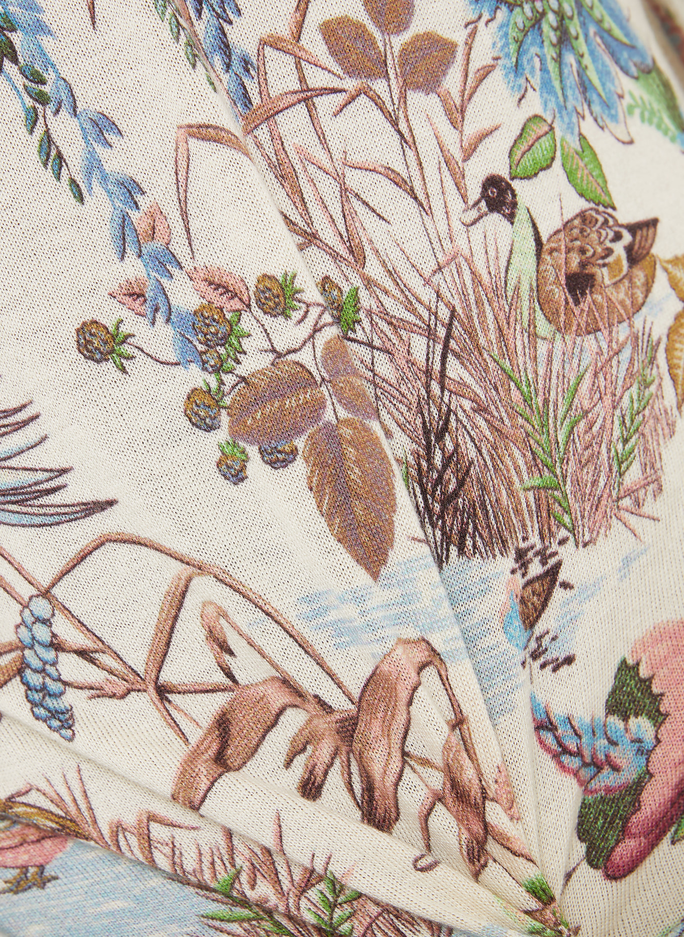 ETRO Pullover mit Seide und Cashmere: CREME / ROT / BLAU