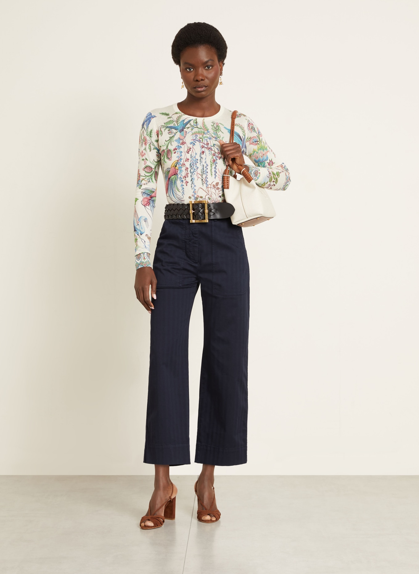 ETRO 7/8-Hose: DUNKELBLAU