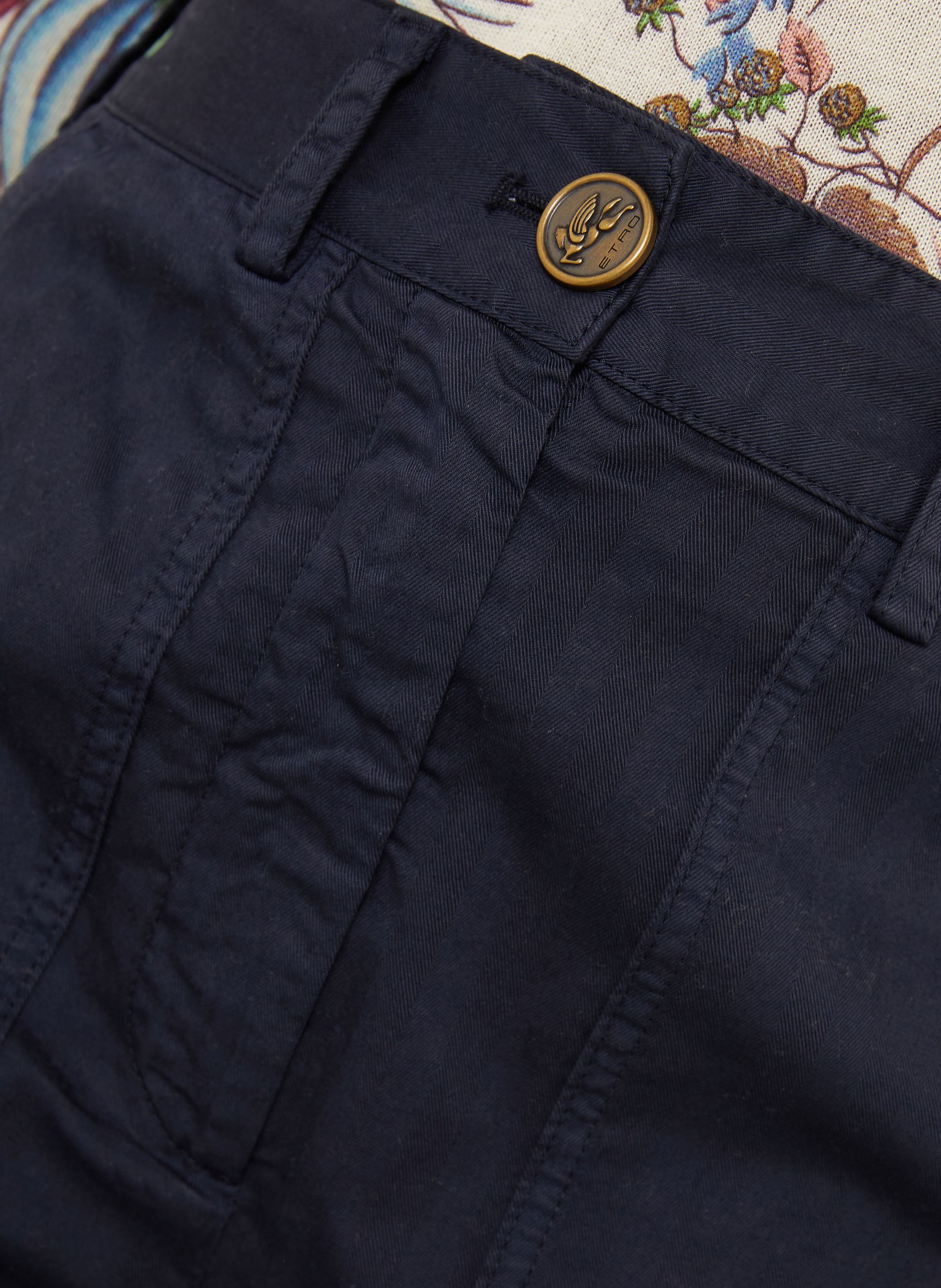 ETRO 7/8-Hose: DUNKELBLAU