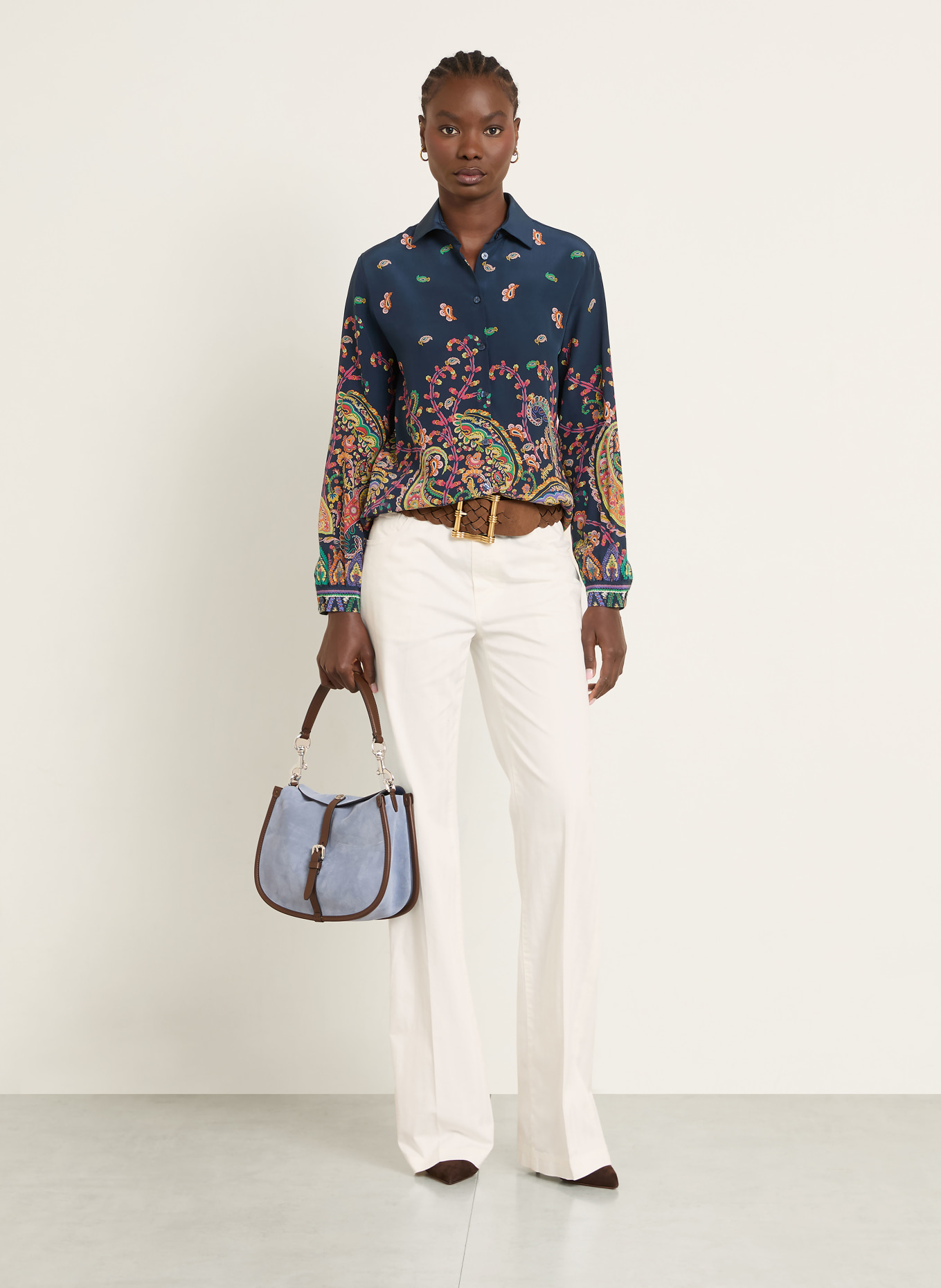 ETRO Marlenehose: WEISS