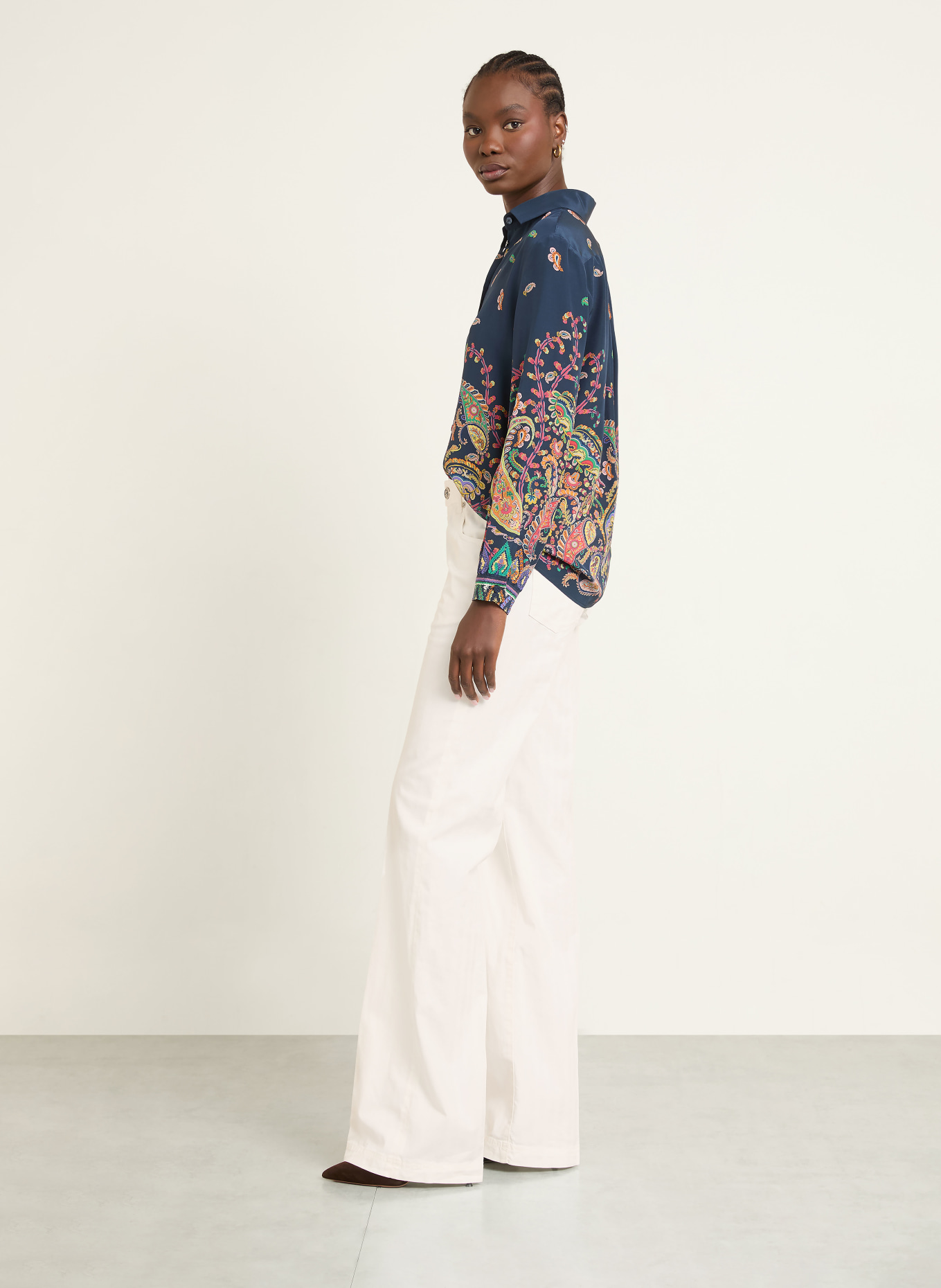 ETRO Marlenehose: WEISS