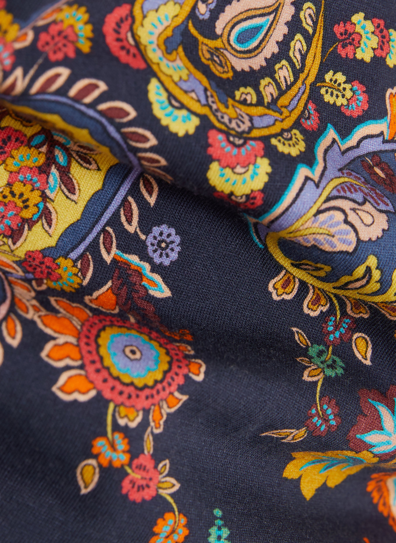 ETRO T-Shirt: DUNKELBLAU / HELLROT / GRÜN