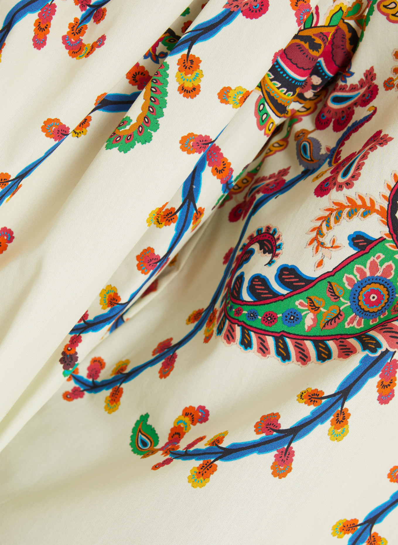 ETRO Blusenshirt mit 3/4-Arm: CREME / PINK / BLAU