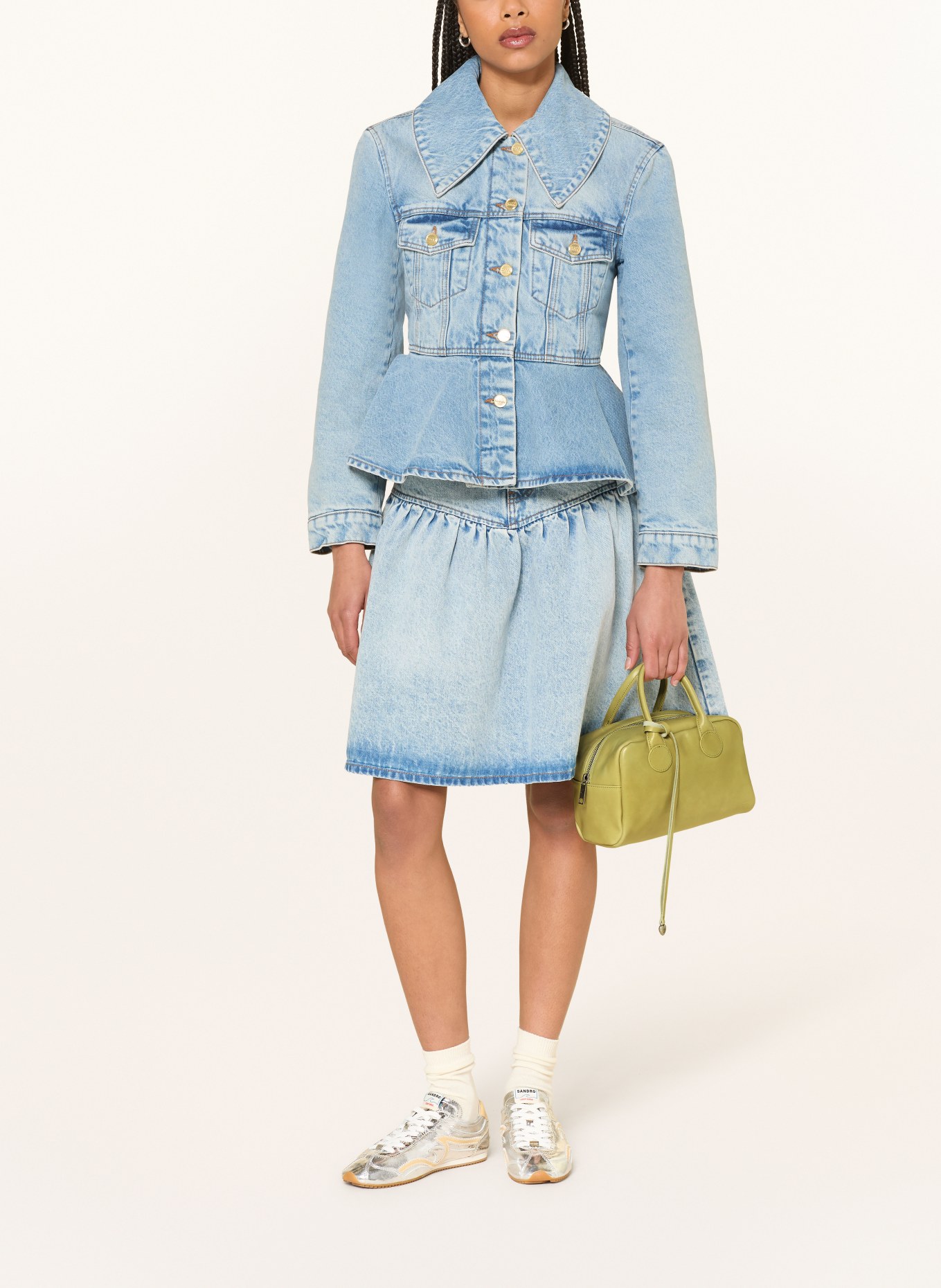 MARGE SHERWOOD Torebka SOFT BOWLING: JASNOZIELONY