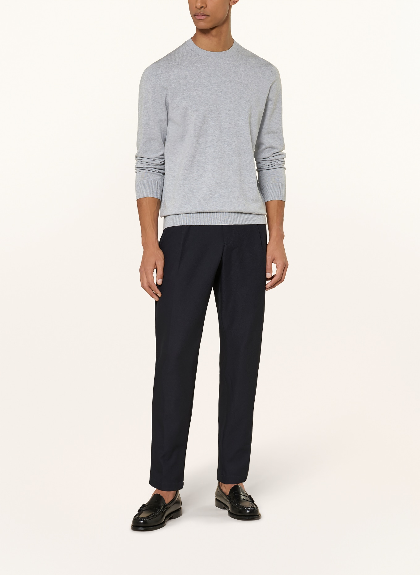 PROFUOMO sweater: LIGHT GRAY