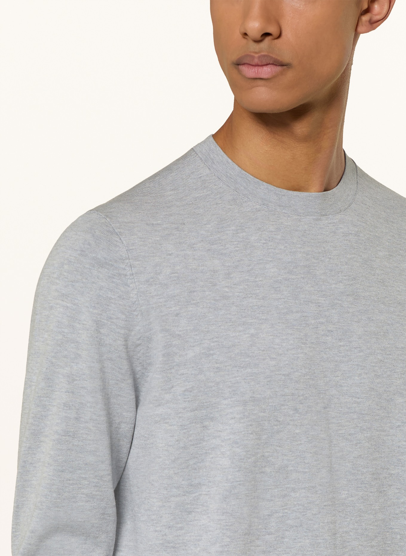 PROFUOMO sweater: LIGHT GRAY