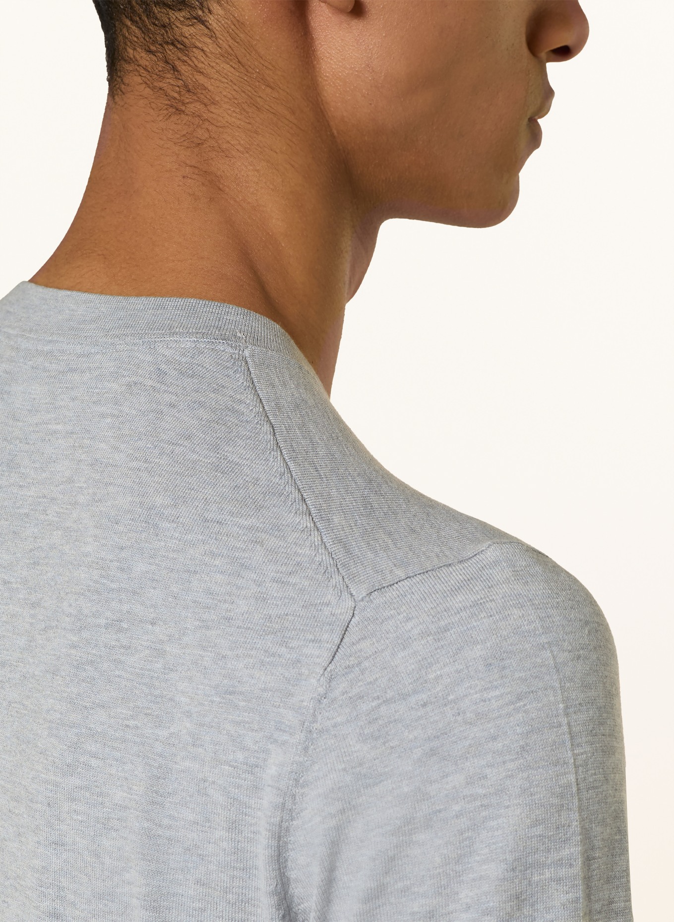 PROFUOMO sweater: LIGHT GRAY